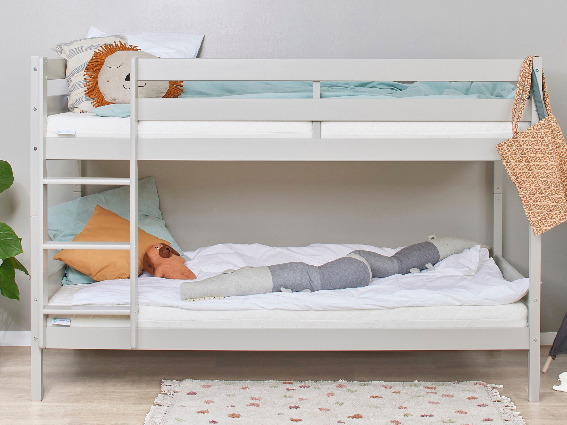 Hoppekids Etagenbett "ECO Comfort Kinderbett 90x200 oder 70x160 aus Massivh günstig online kaufen