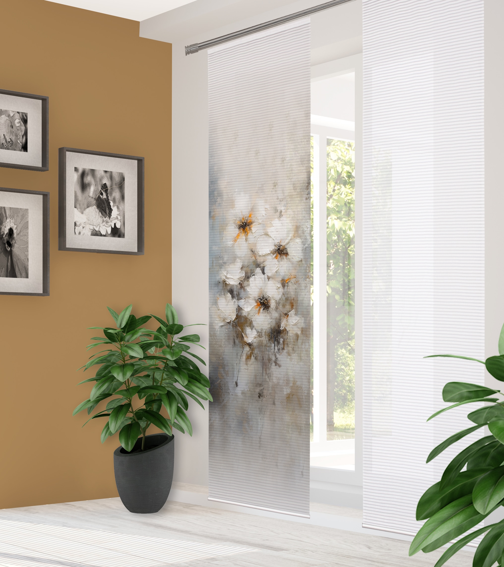 HOME in green Schiebegardine »ARISTEA«, (1 St.), Bambusoptik, recycelt, Dig günstig online kaufen