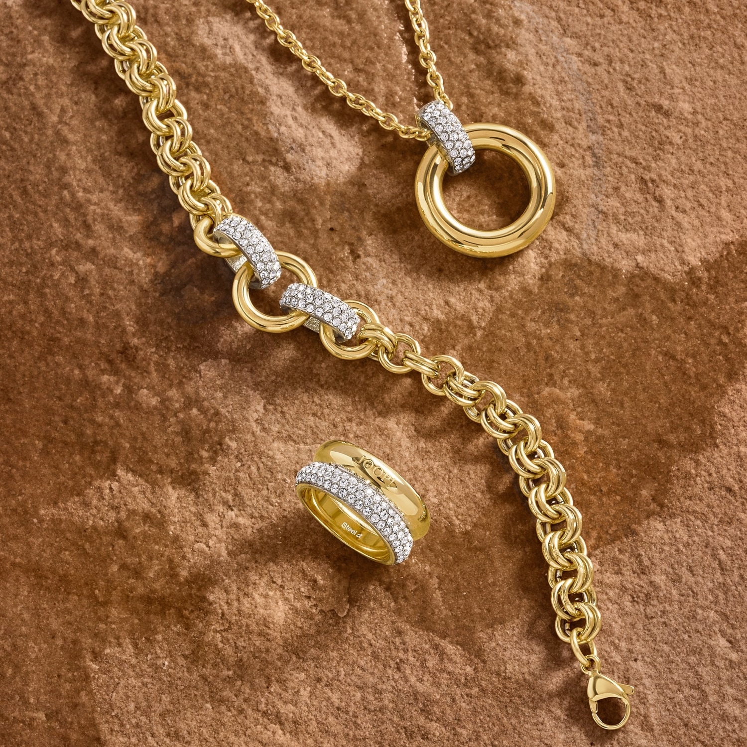JOOP! Fingerring »2039844/-45/-46«, mit Zirkonia (synth.)