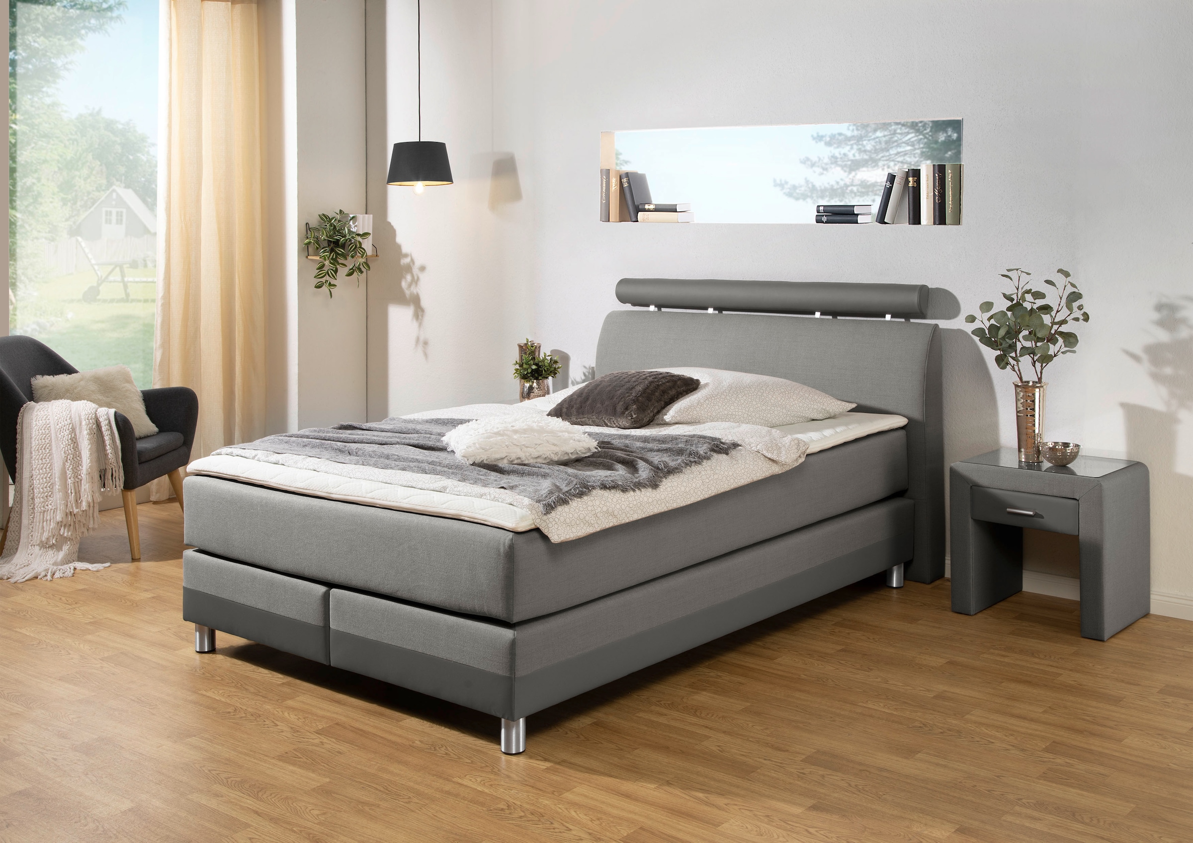 INOSIGN Boxspringbett, in H2, H3 oder H4 erhältlich
