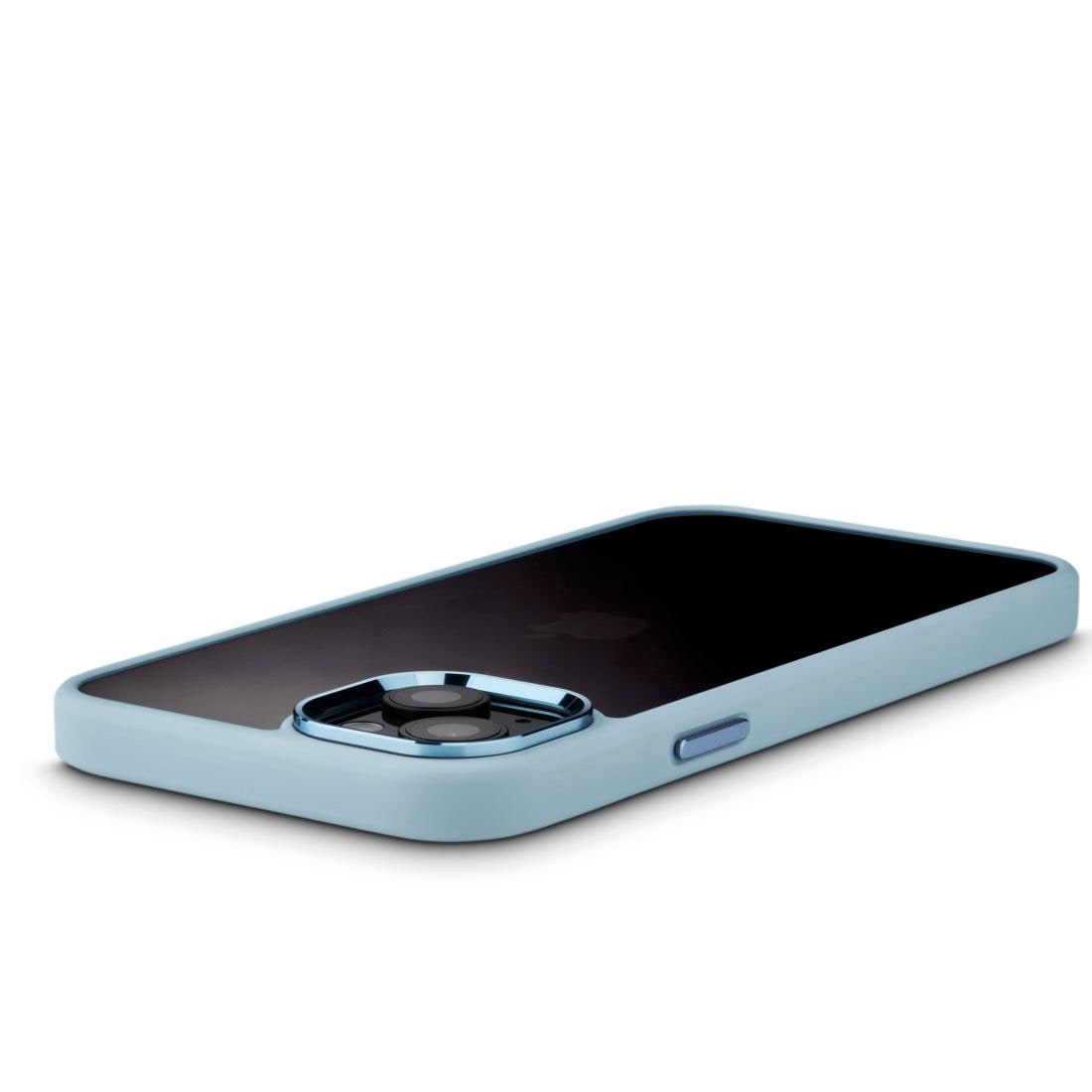 Hama Smartphone-Hülle »Handyhülle für Apple iPhone 15 Plus, durchsichtig Blau, stabil«, iPhone 15 Plus