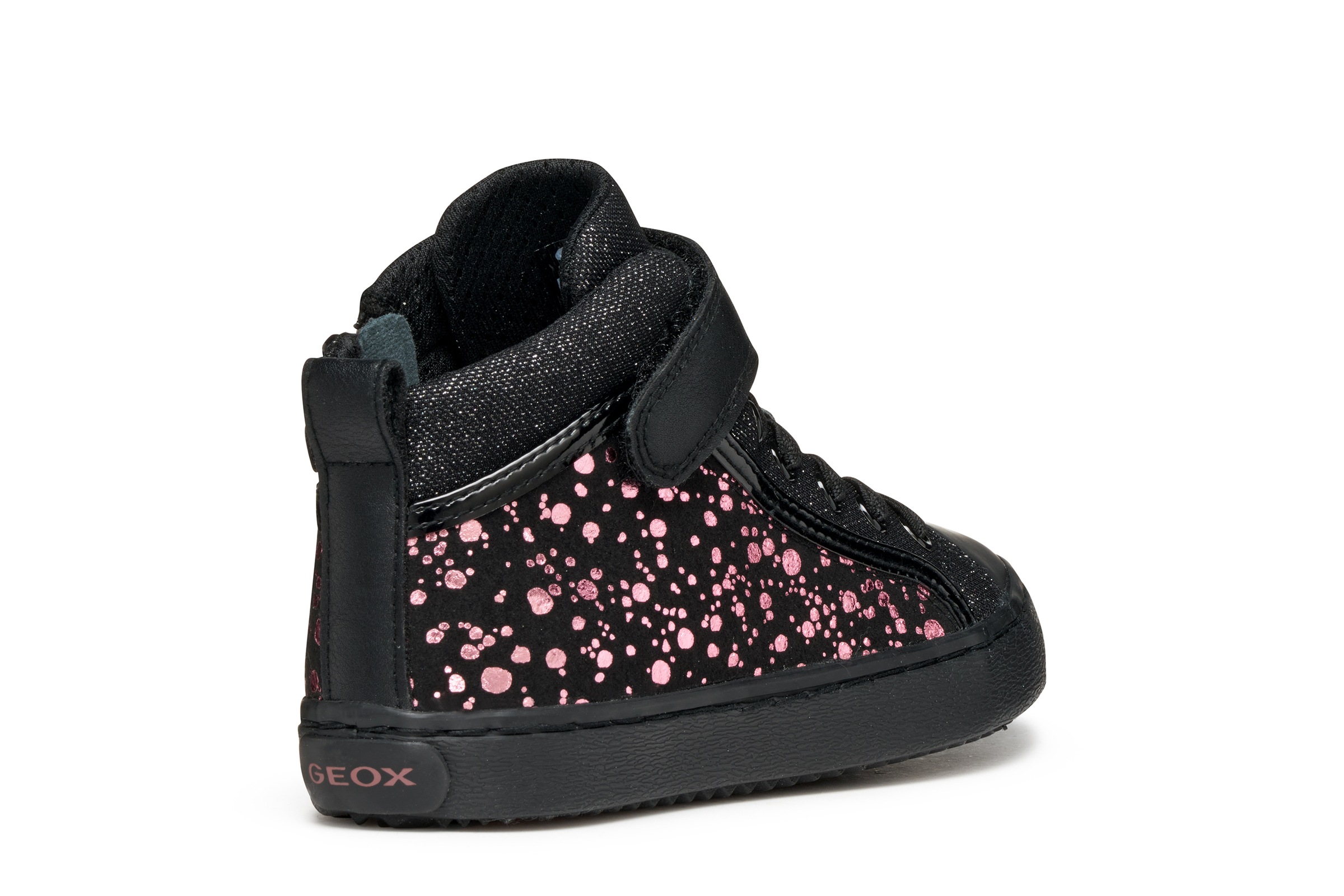Geox Sneaker »J KALISPERA GIRL«, Schnürboots, Glitzerschuh mit Gummizug