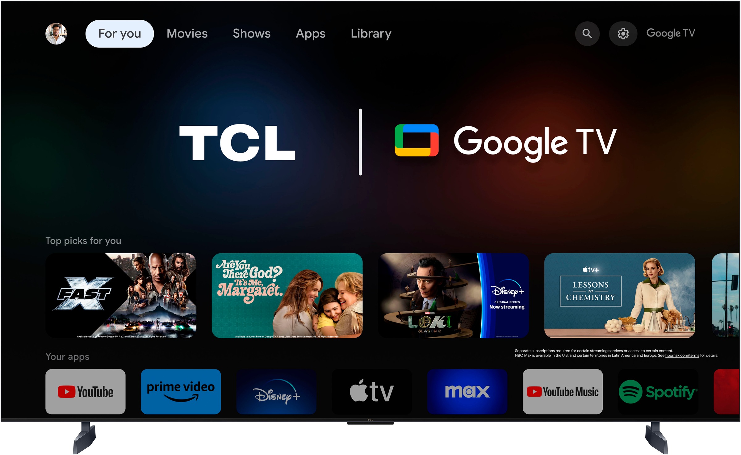 TCL Mini-LED-Fernseher »85Q10BX1«, 4K Ultra HD, Google TV-Smart-TV