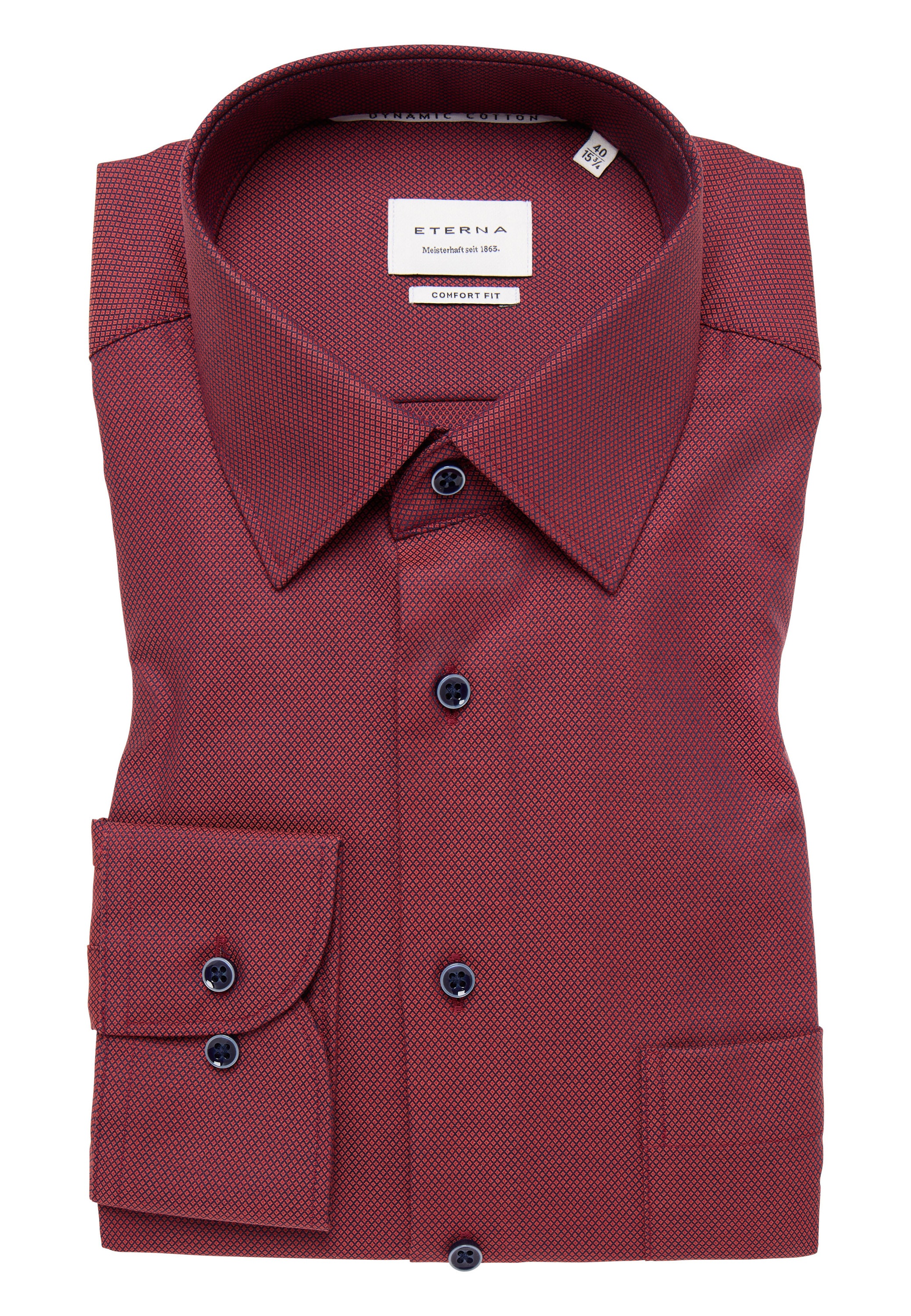 Eterna Langarmhemd »COMFORT FIT«, NON IRON (bügelfrei)