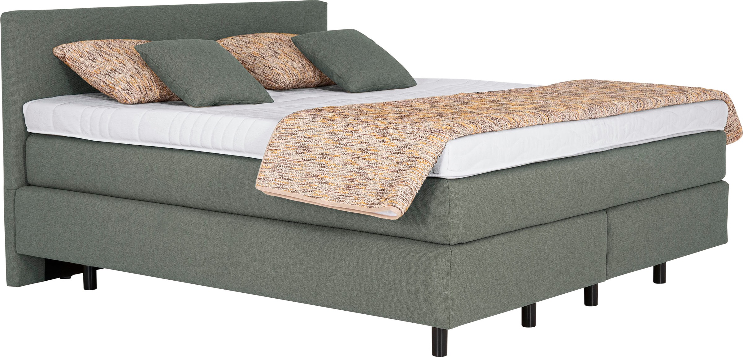 Die PlanBar Boxspringbett »OC-ON23163« inkl. Matratzen, Topper u. Bonellfederkern Unterbau, 160/180x200cm