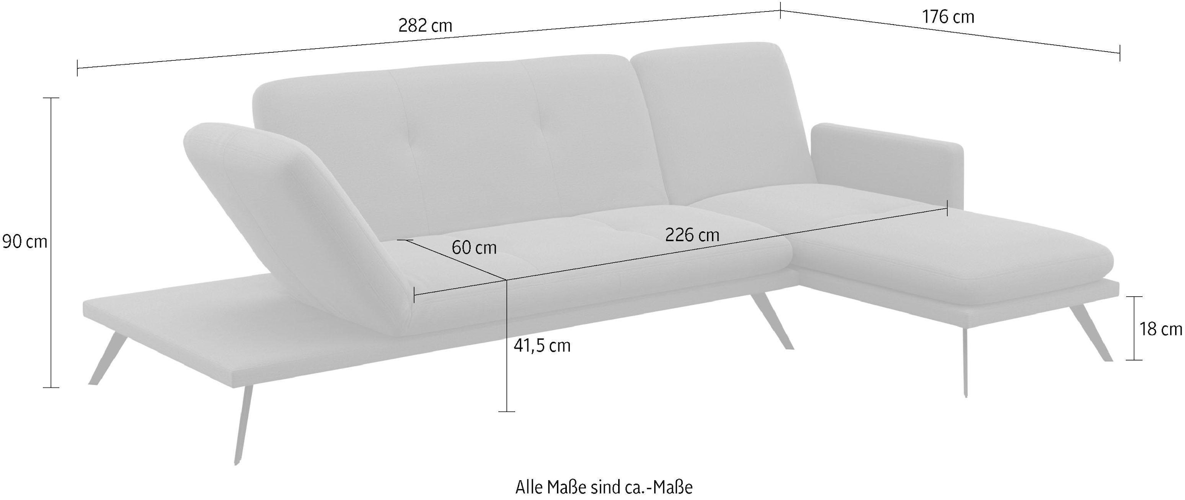 machalke® Ecksofa »butterfly, L-Form«