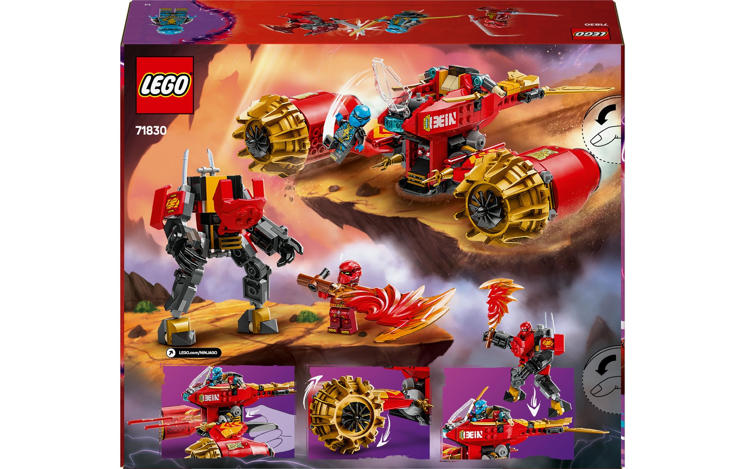 LEGO® Spielbausteine »Ninjago Kais Sturmreiter-Mech 71830«