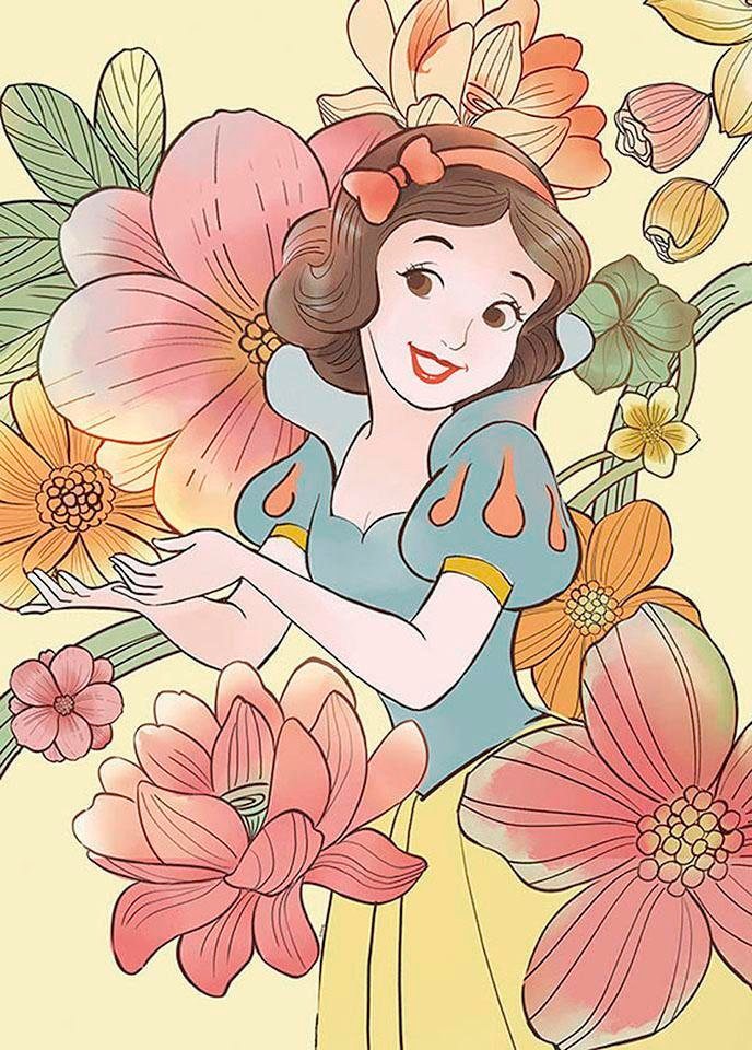 Komar Bild "Snow White Flowers", Disney, (1 St.), Wandbild zur Dekoration i günstig online kaufen