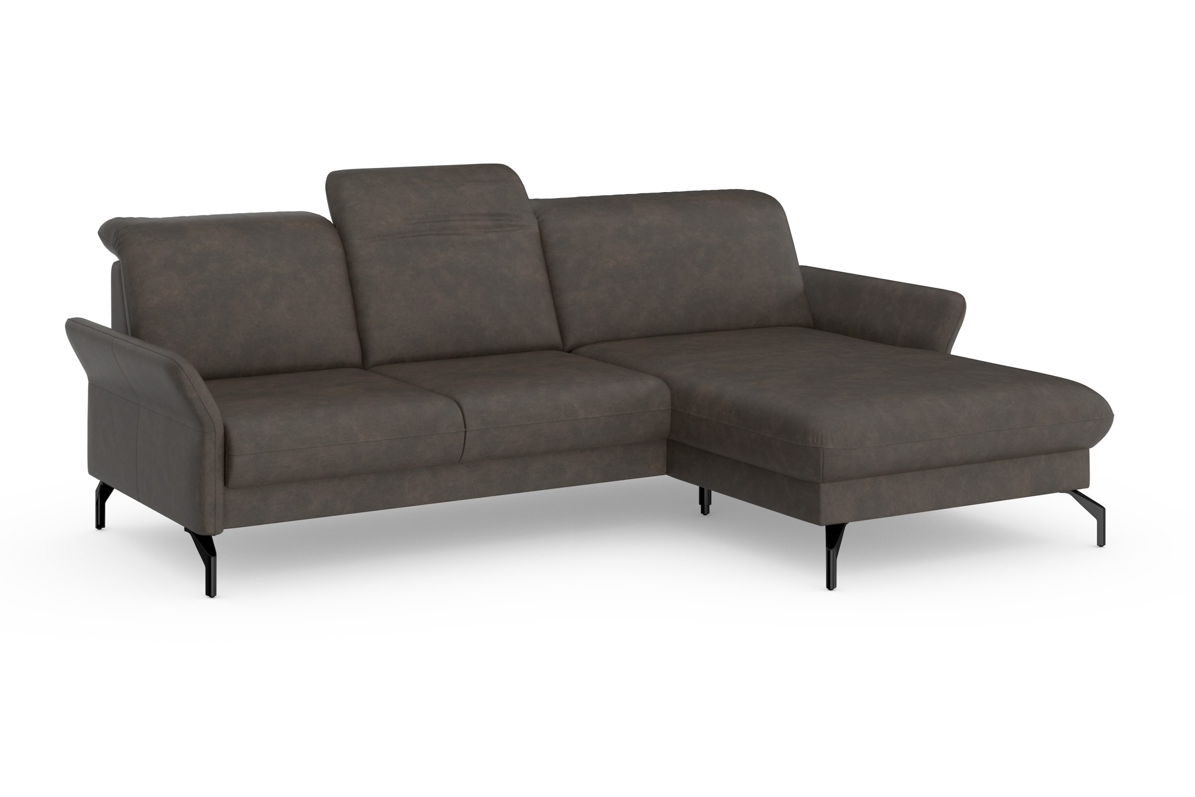 sit&more Ecksofa »Fashion L-Form«, wahlweise mit Kopfteilverstellung und Vorziehsitz, motorisch