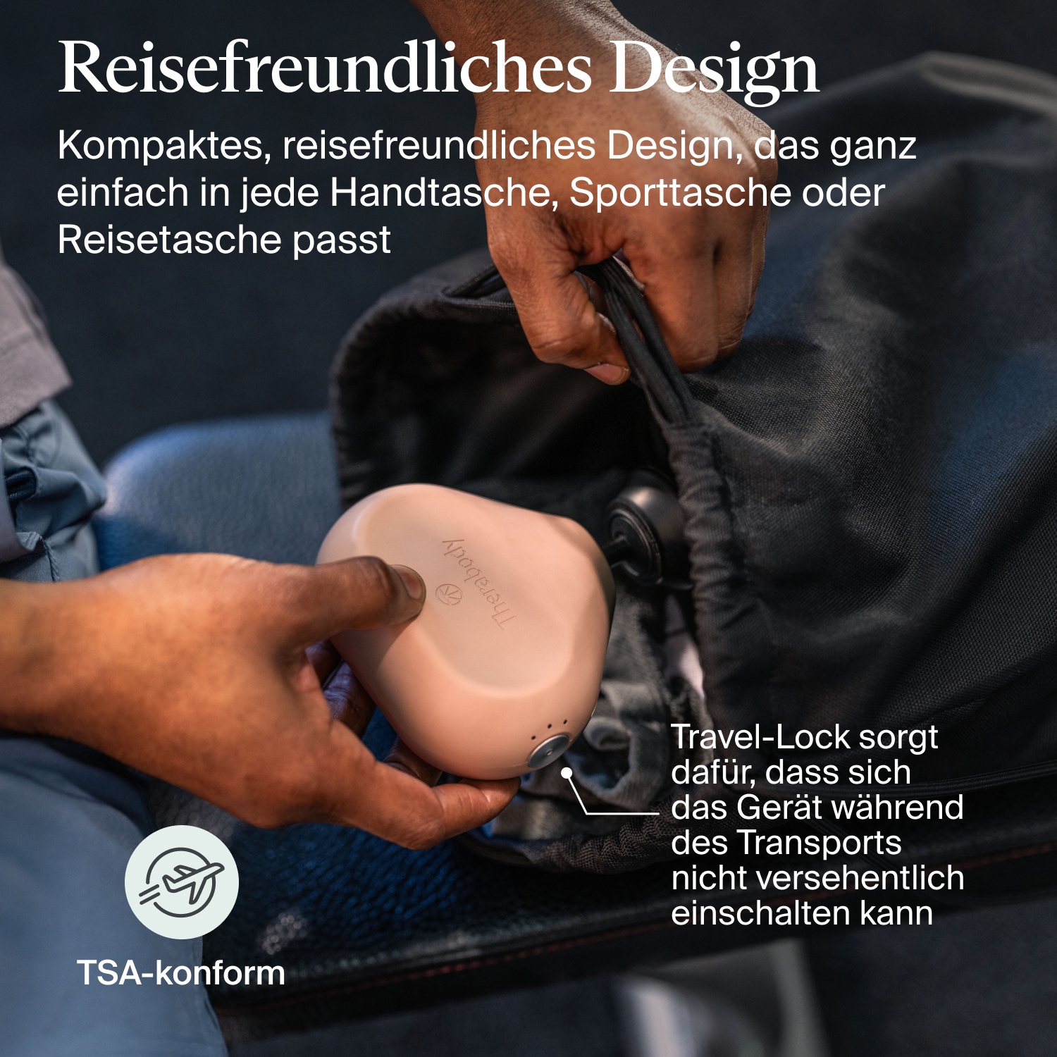 Therabody Massagepistole »Theragun Mini 3.0 Schmerzlinderung, Erholung, Stressreduktion«, App-Steuerung, portabel, 3 Aufsätze