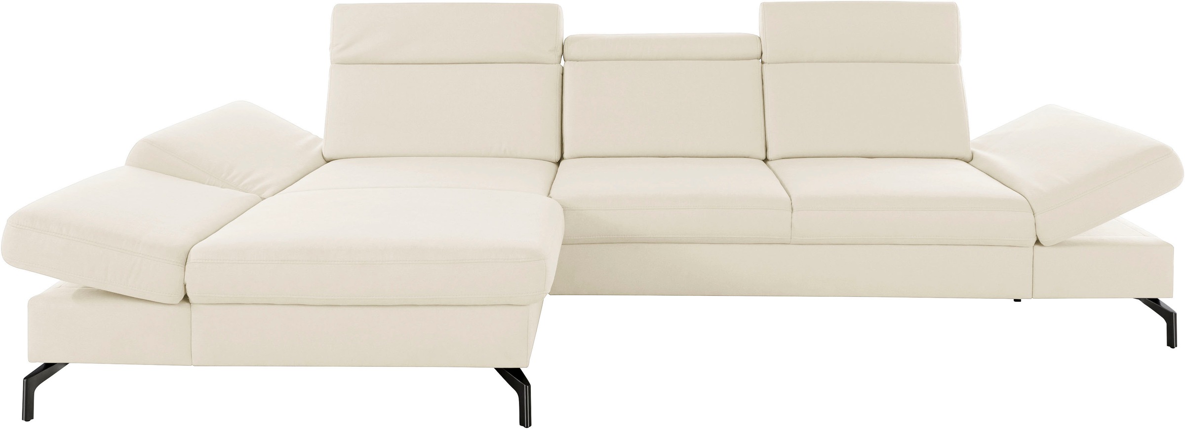 sit&more Ecksofa »Brisbane L-Form«, Fußhöhe 15 cm, inklusive Sitztiefen-, A günstig online kaufen