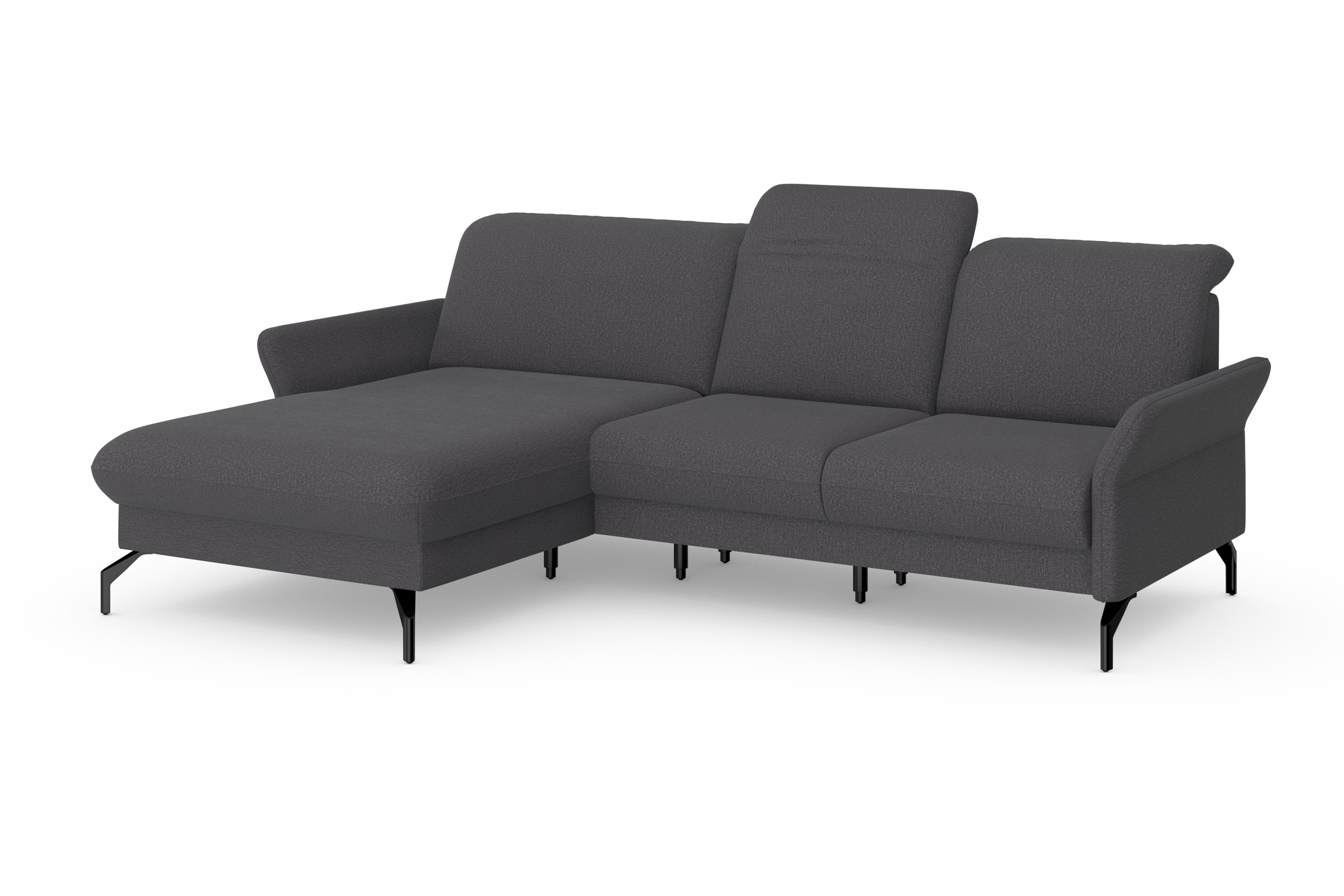 sit&more Ecksofa »Fashion L-Form«, wahlweise mit Kopfteilverstellung und Vorziehsitz, motorisch