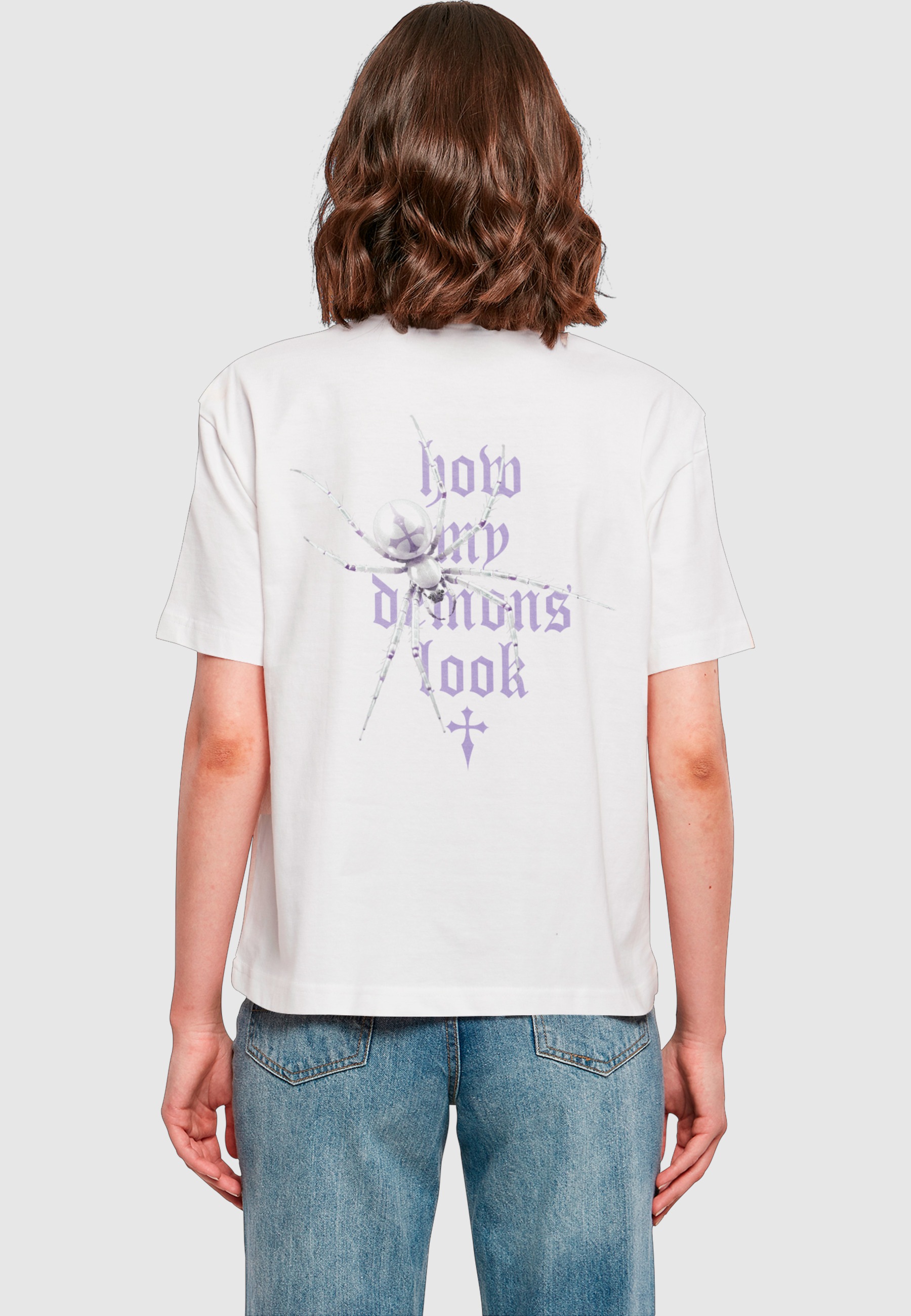 Miss Tee T-Shirt »Miss Tee Damen Pearl Spider Tee« 1 Stk.