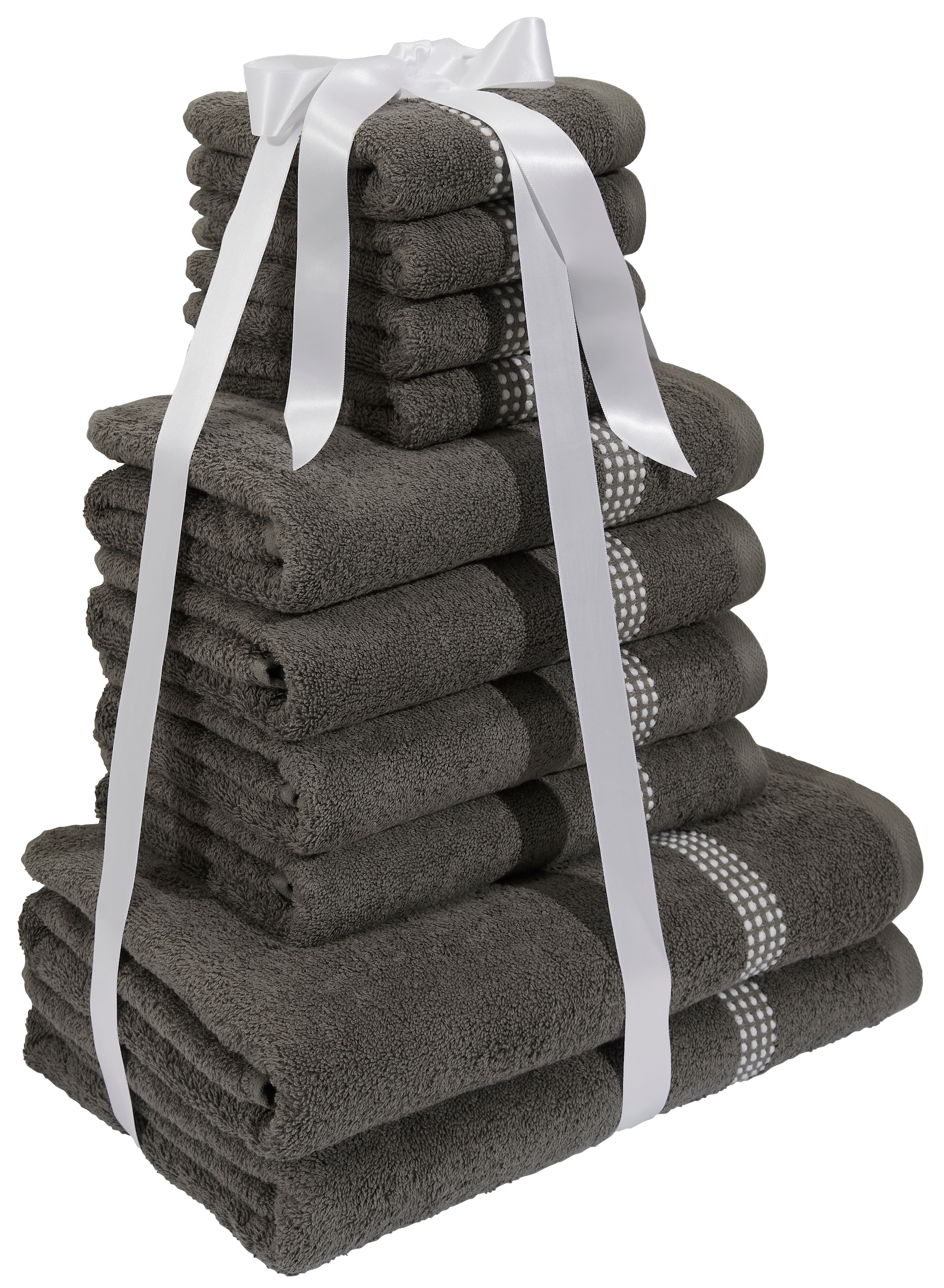 my home Handtuch Set »Kapra, Premium Handtücher, 500 gr/m²«, Set, 10 tlg., Frottier, 10-tlg. Handtuch-Set: 2 Duschtücher, 4 Handtücher, 4 Gästehandtücher