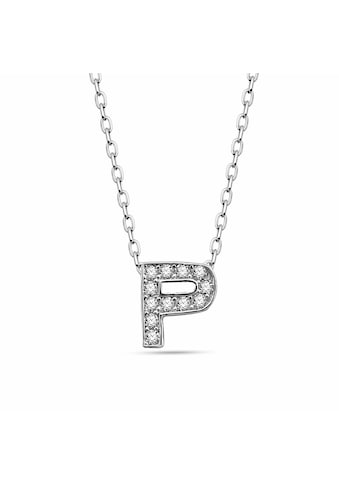 Kette mit Anhänger »Buchstabe P 925/- Sterling Silber«