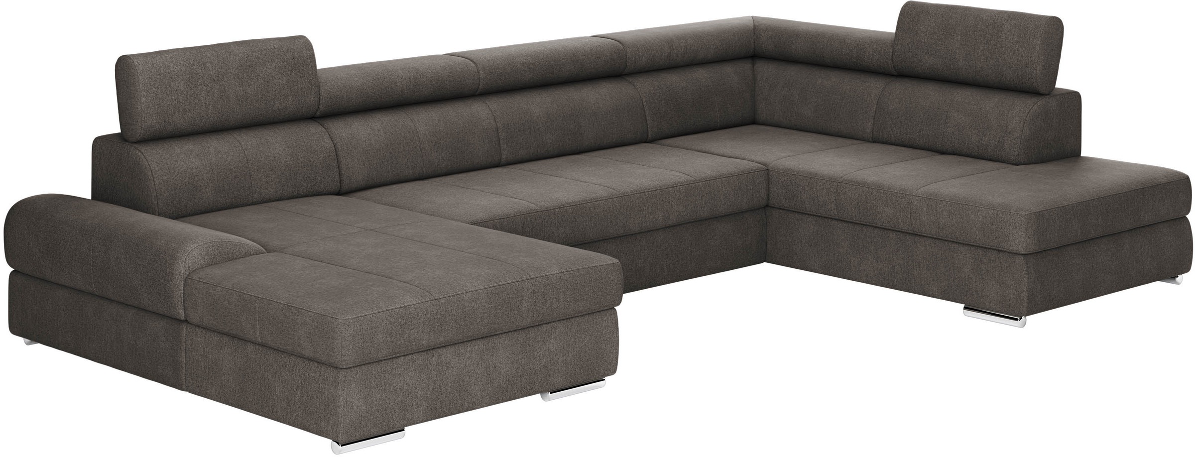 sit&more Wohnlandschaft »U-Form«, mit verstellbaren Kopfteilen, wahlweise mit Bettfunktion
