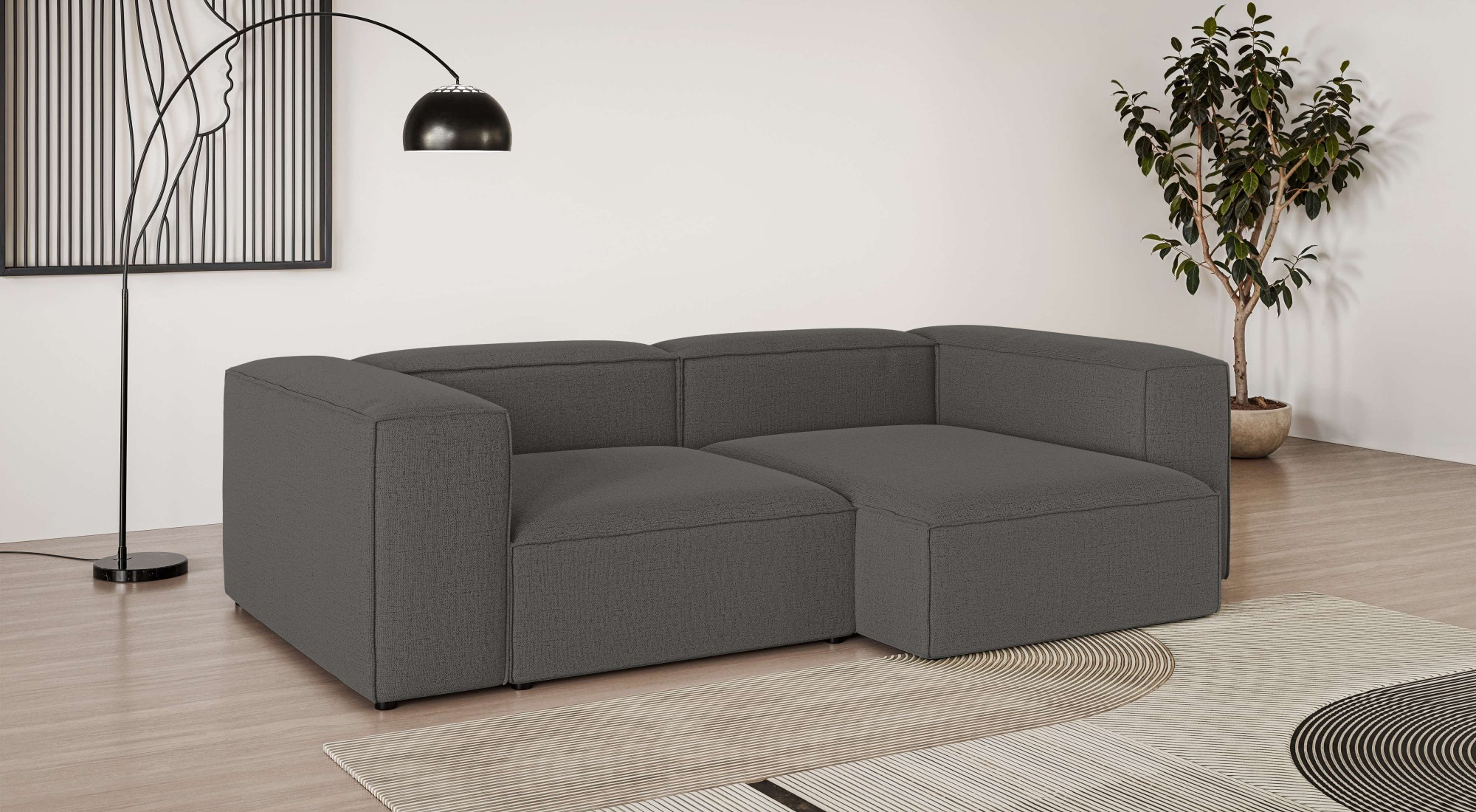 INOSIGN Ecksofa »XL HAILY L-Form, Modularsofa extra tief, Maße B/T/H: 260/1 günstig online kaufen