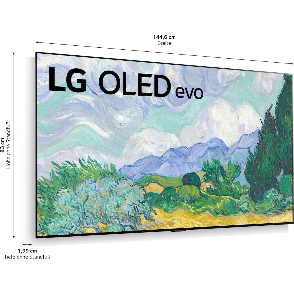 LG OLED-Fernseher »OLED65G19LA«, 164 cm/65 Zoll, 4K Ultra HD, Smart-TV, OLED evo,α9 Gen4 4K AI-Prozessor,Dolby Vision & Dolby Atmos