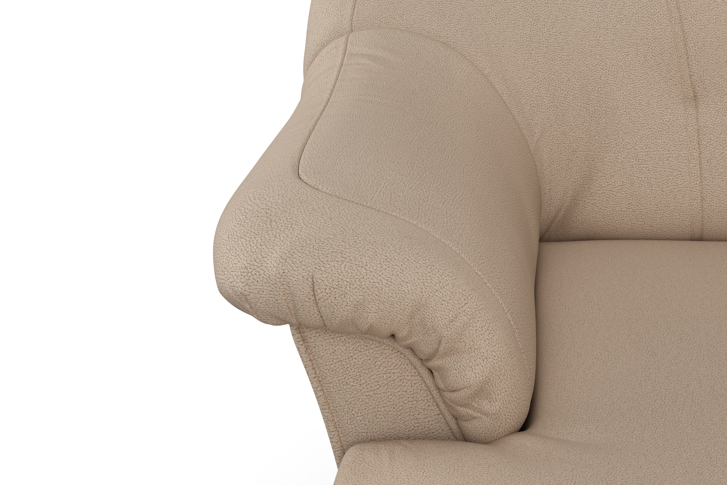 DOMO collection Wohnlandschaft »Pegnitz, zeitlos und modern, mit attraktiver Rückensteppung, U-Form«, wahlweise mit Bettfunktion