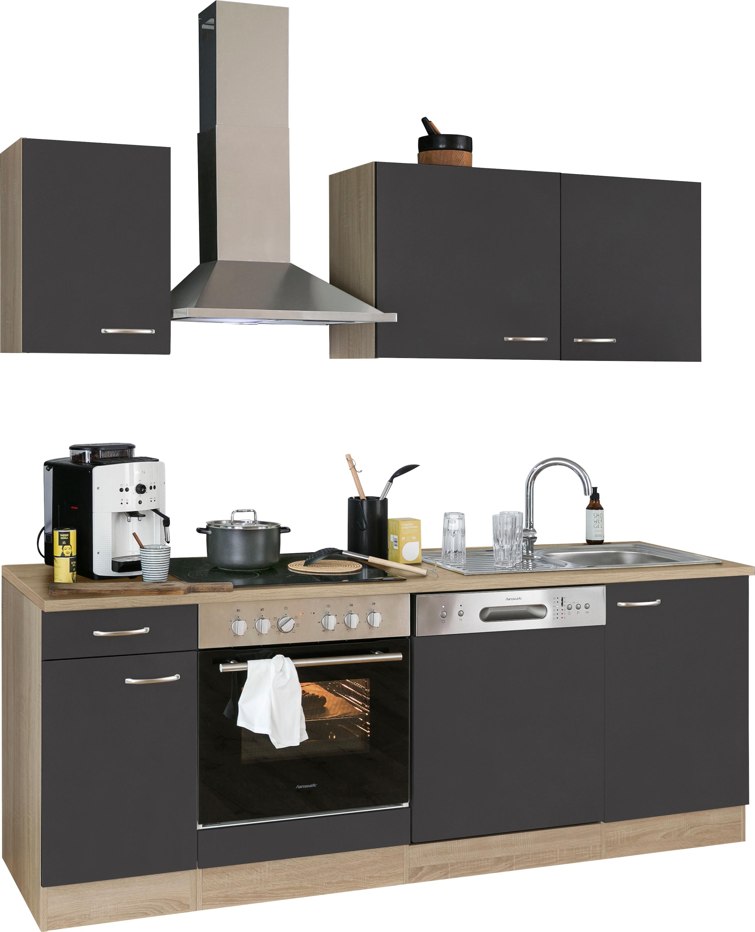 OPTIFIT Küchenzeile »Parare«, ohne E-Geräte, Breite 210 cm