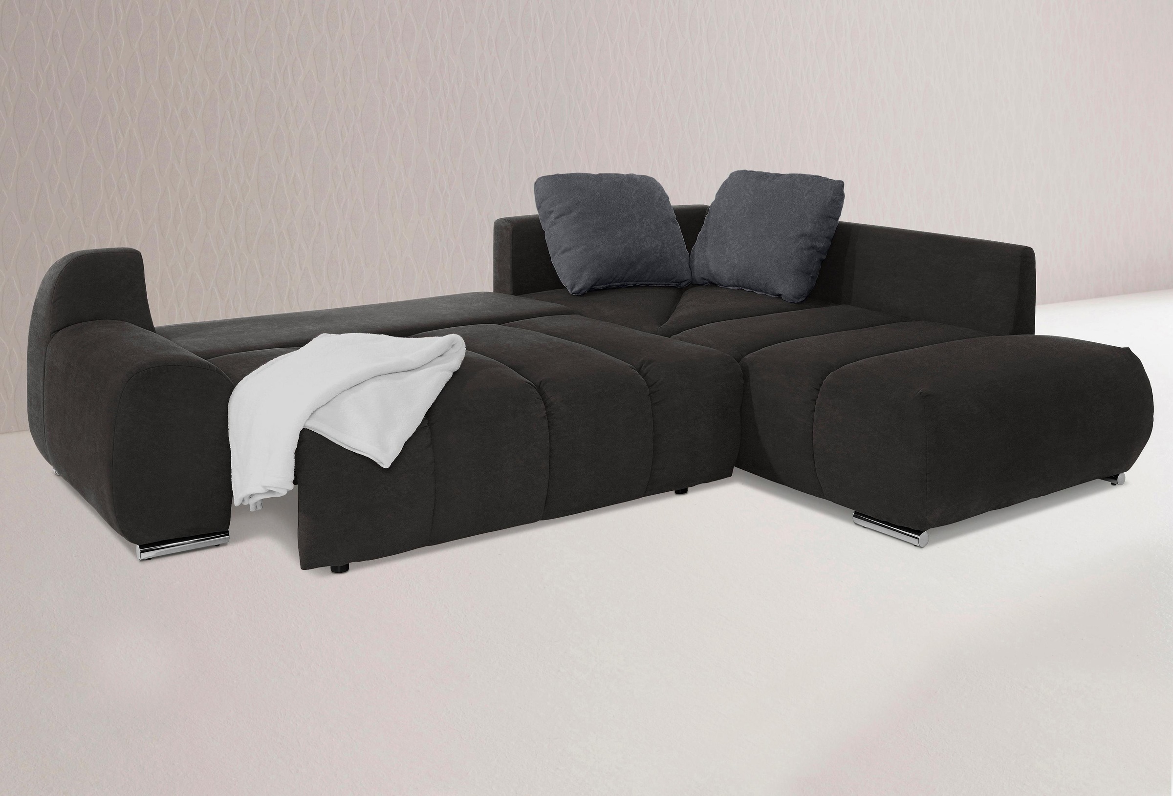 Home affaire Ecksofa »Bono L-Form« mit Ottomane, wahlweise mit Bettfunktion günstig online kaufen