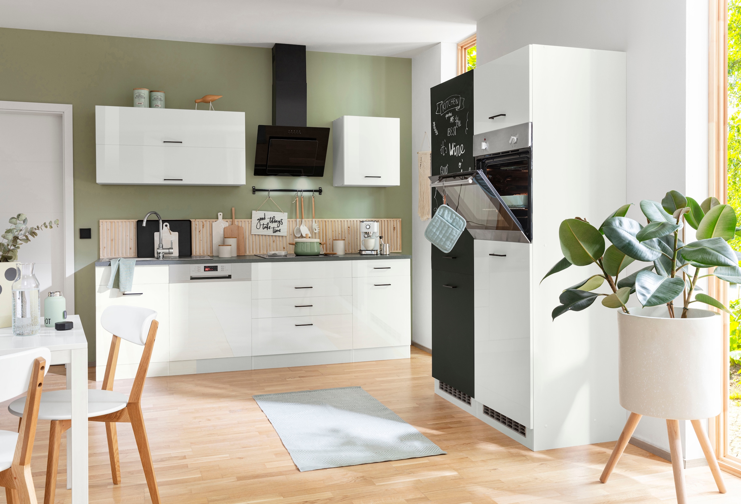 KOCHSTATION Küchenzeile »KS-Trier«, ohne E-Geräte, Breite 360 cm