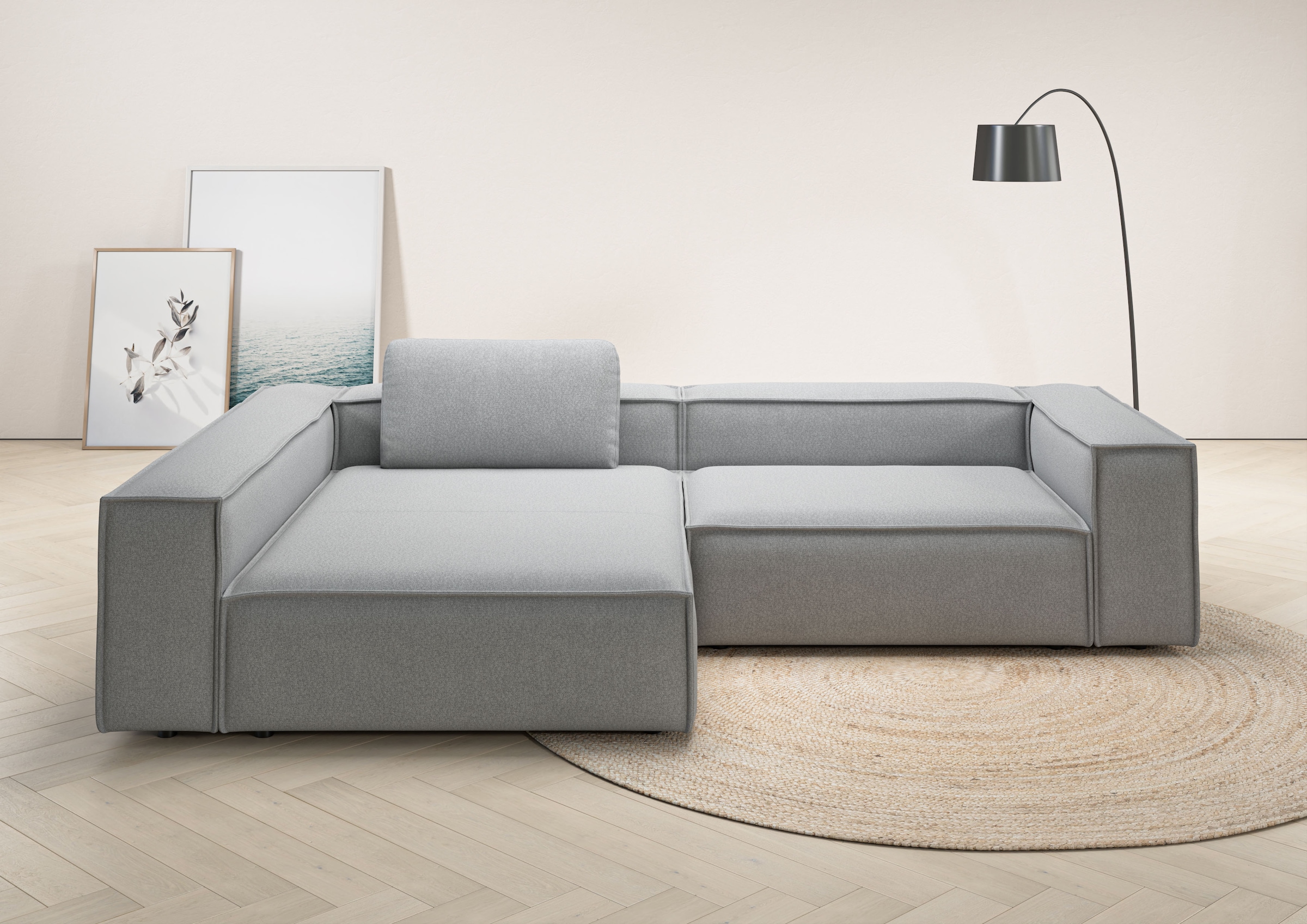 Places of Style Ecksofa »Watertown, moderne XXL L-Form, 306 cm breit«, Komf günstig online kaufen