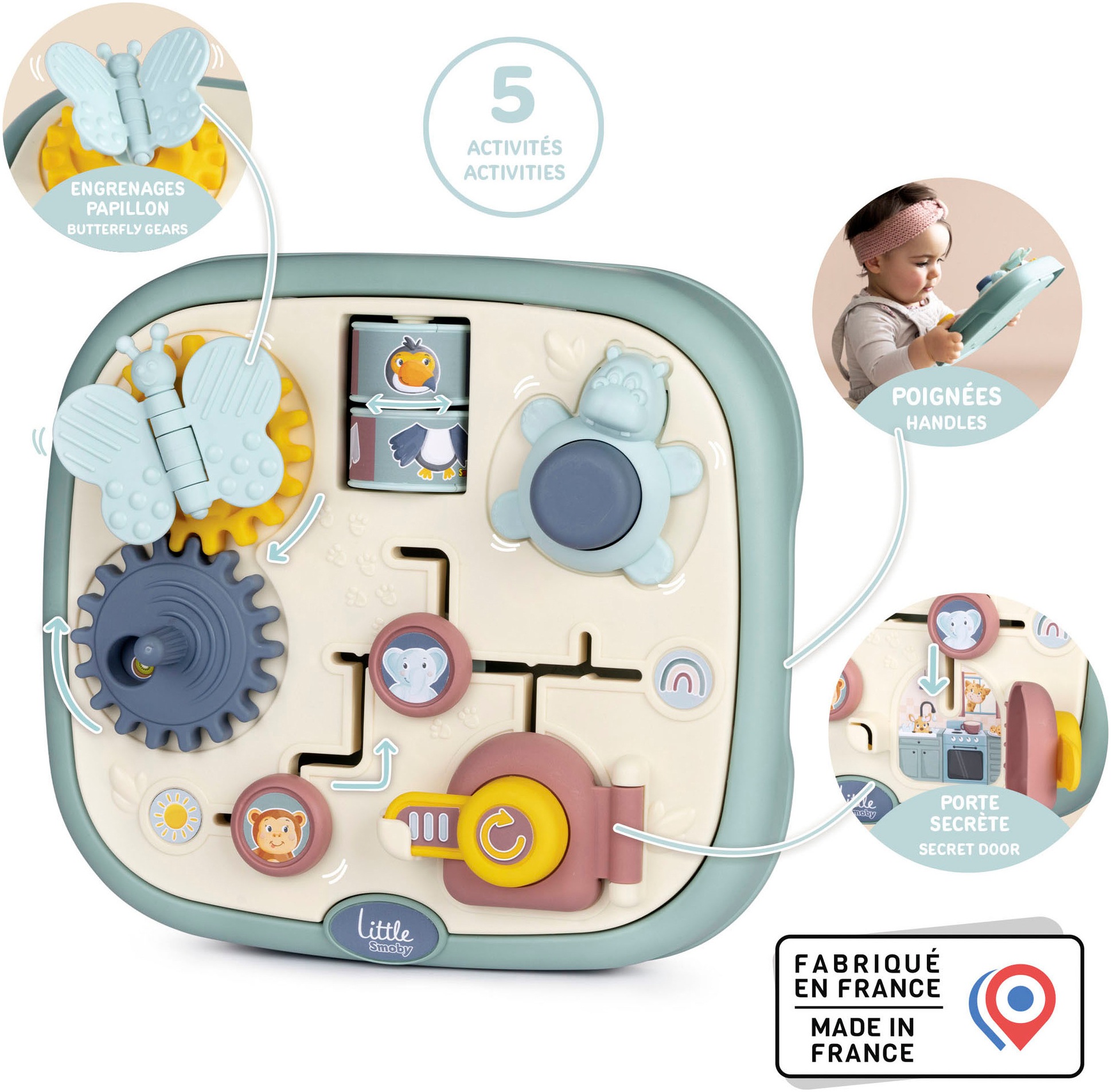 Smoby Lernspielzeug »Little Smoby Activity Board«, Made in Europe