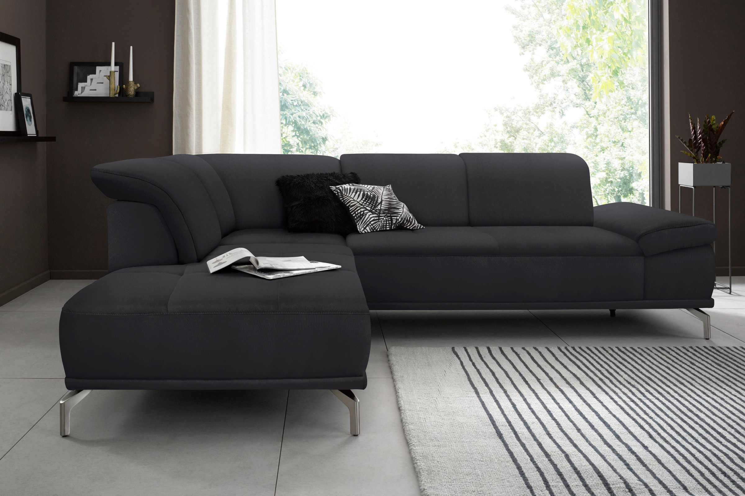 Places of Style Ecksofa »Caluna«, Inkl.Sitztiefenverstellung, wahlweise mit günstig online kaufen