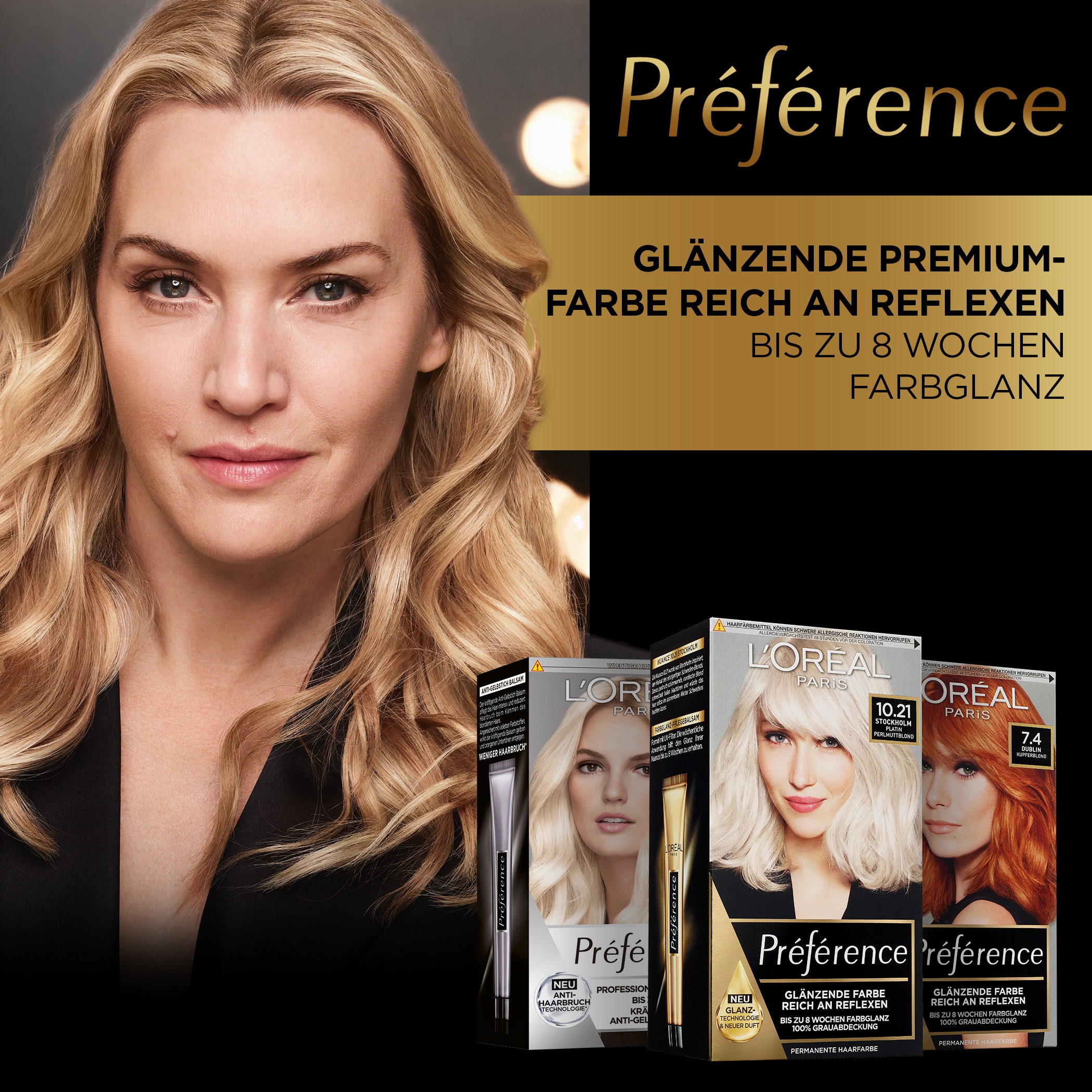 L'ORÉAL PARIS Coloration »Préférence«, (Packung, 3 tlg.), mit pflegender Formel