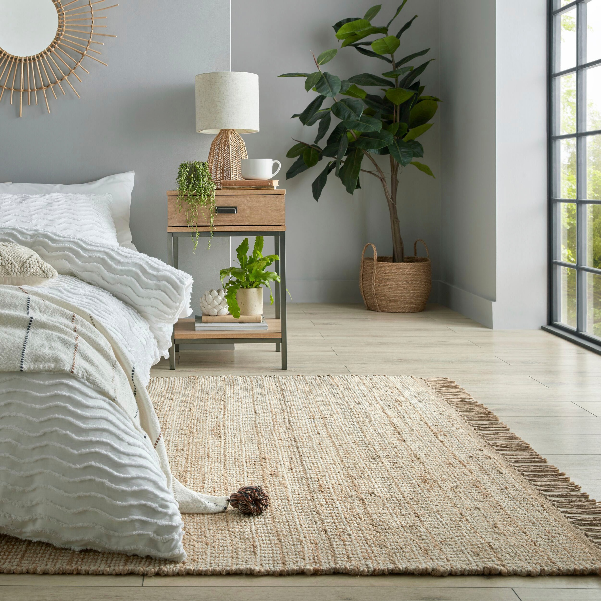 FLAIR RUGS Teppich »Levi, aus gewebter Jute«, rechteckig, 10 mm Höhe günstig online kaufen