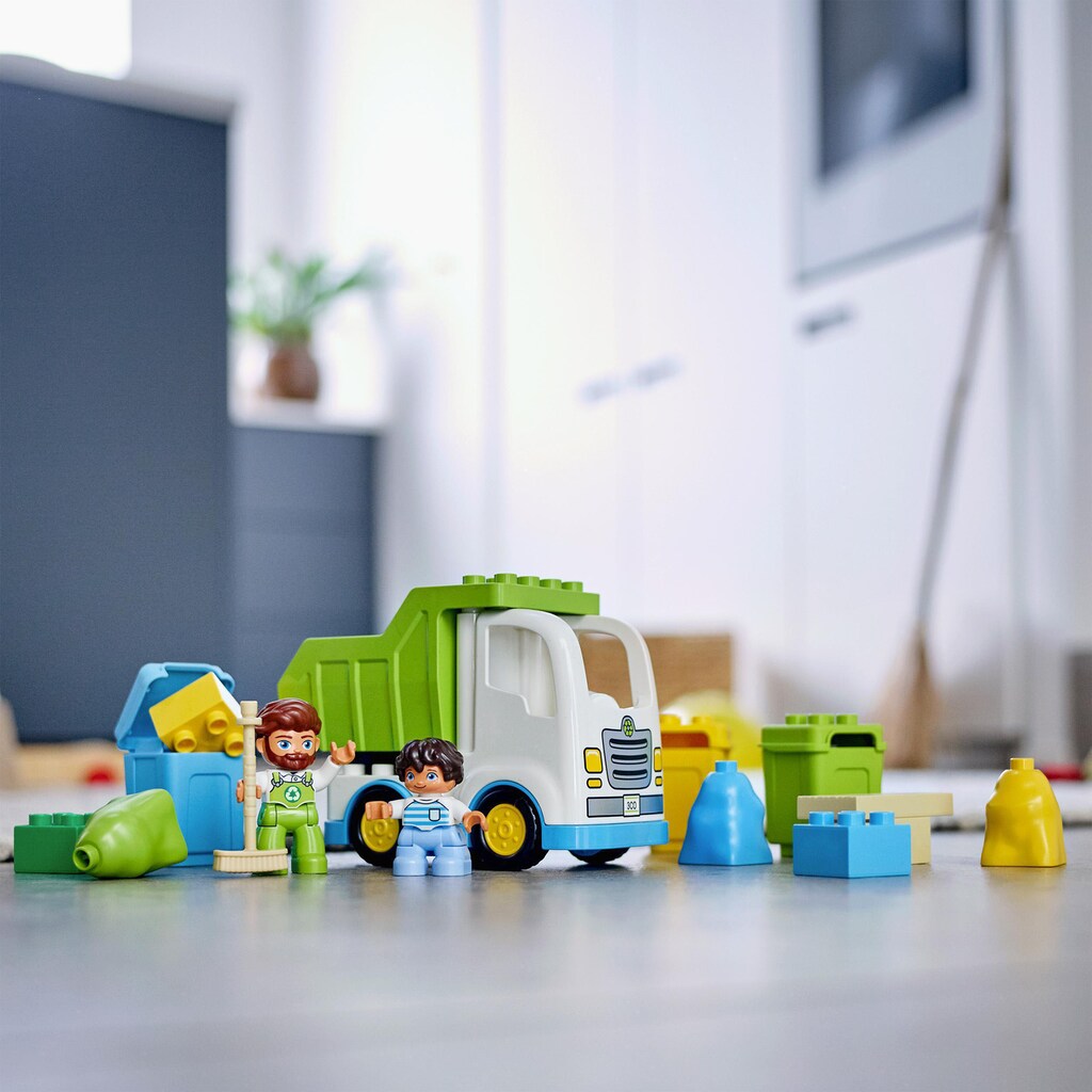 LEGO® Konstruktionsspielsteine »Müllabfuhr und Wertstoffhof (10945), LEGO® DUPLO® Town«, (19 St.)