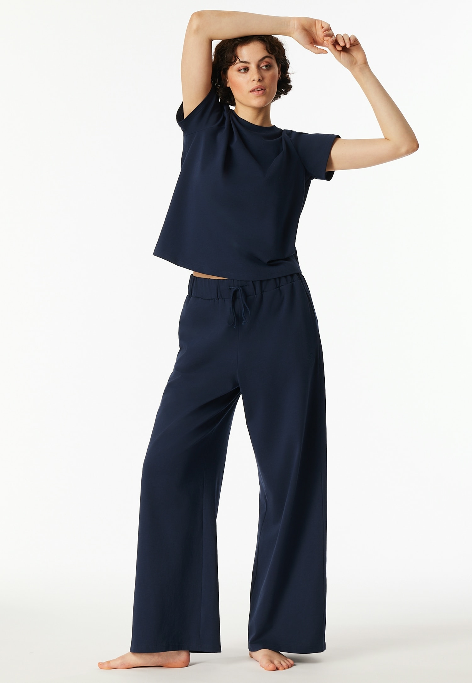 Schiesser Loungehose »SCHIESSER 150 YEARS«, seitliche Taschen, weites Bein