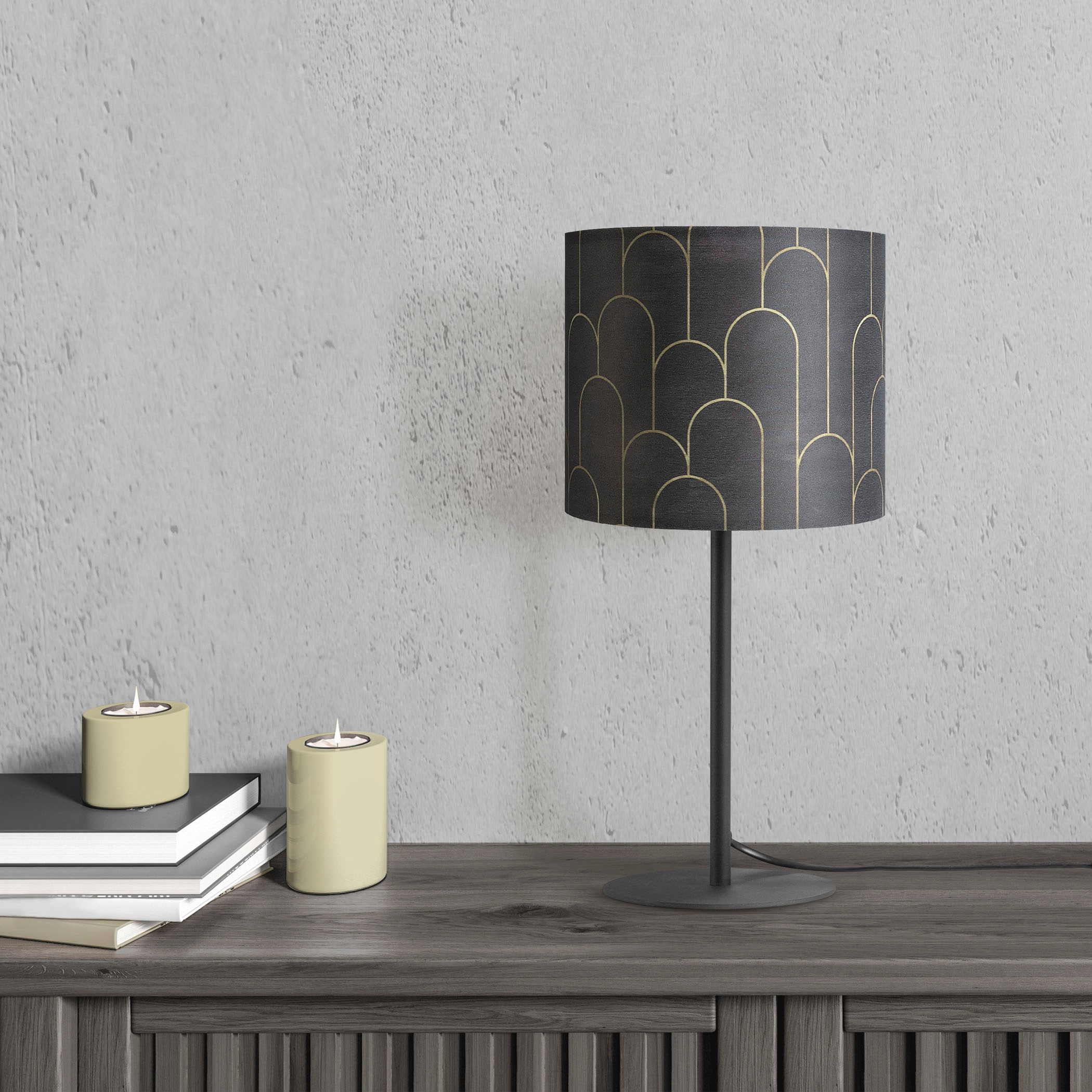 Paco Home Tischleuchte »Luca Pillar«, Leuchtmittel E14   ohne Leuchtmittel, günstig online kaufen