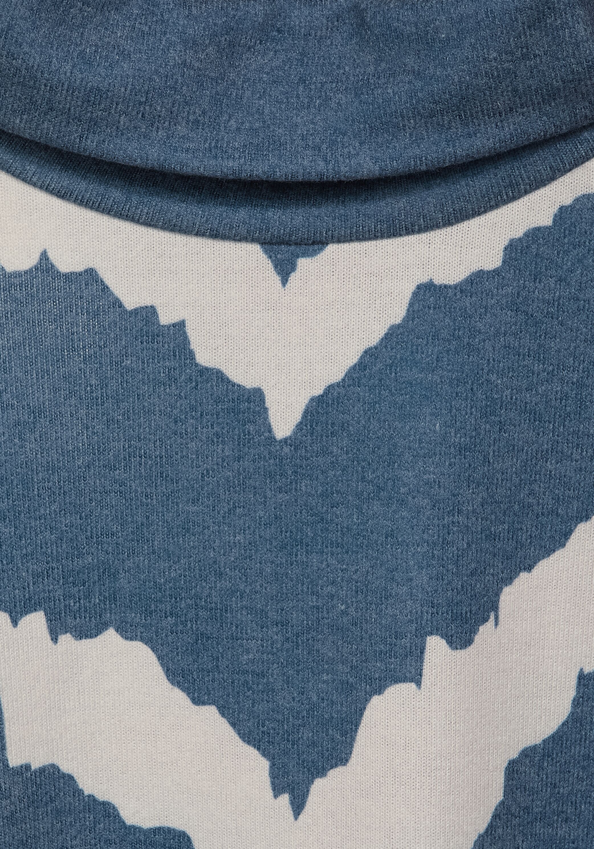 STREET ONE Langarmshirt, mit Tunnelzug