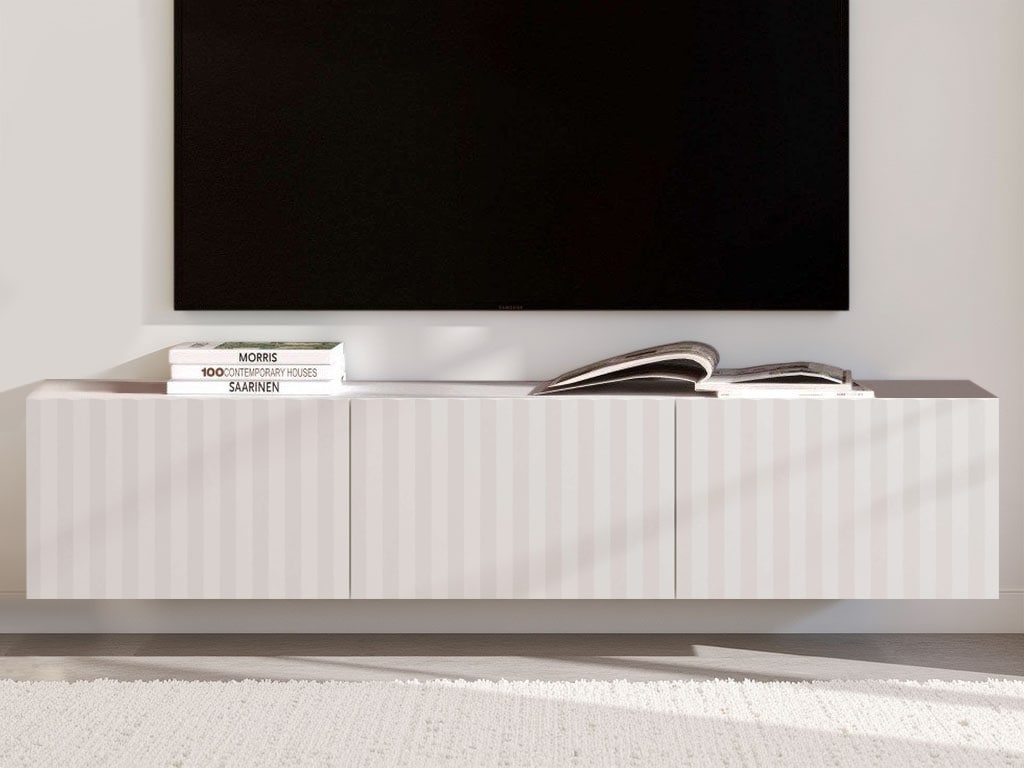 INOSIGN Lowboard »Antibes TV-Lowboard, Breite 192/154/128 cm, TV-Schrank«, TV-Kommode, 3D-Fronten, Push-To-Open-Funktion, Wandmonatage