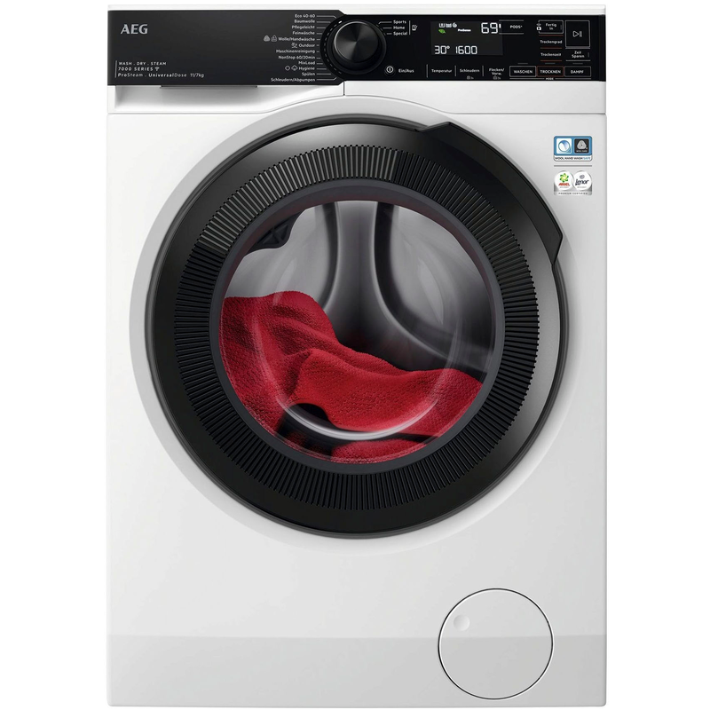 AEG Waschtrockner »LWR7E70610« 7000 11 kg /7 kg 76 dB(A) UniversalDose: löst PODS /Caps 60 % schneller auf für beste Reingung weiß ProSense ...