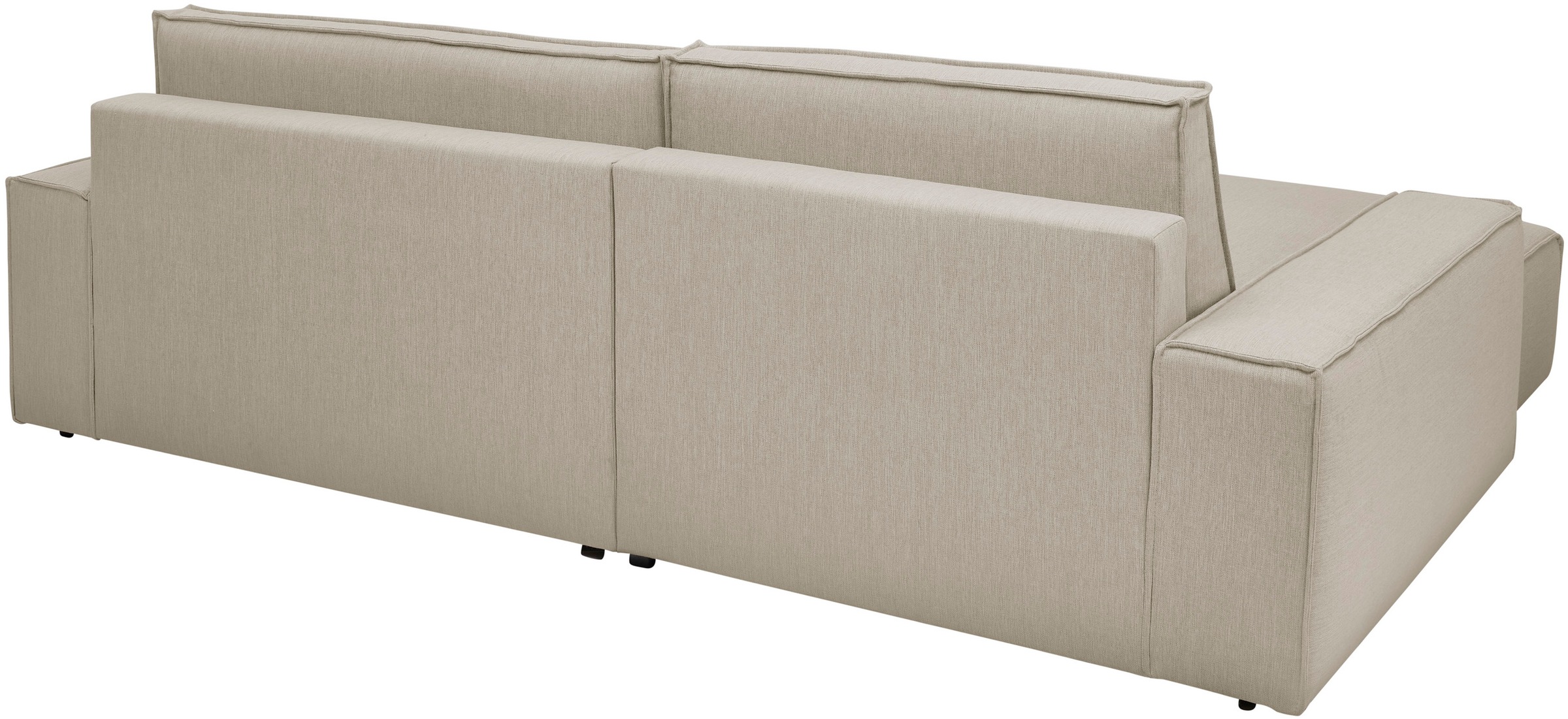 Home affaire Ecksofa »NEU: SHERWOOD XXL 284, Big-Sofa L-Form, tiefe Sitzfläche 95 cm, Cord«, Recamiere rechts/links, als Schlafsofa stellbar, Cord u. Leinenoptik