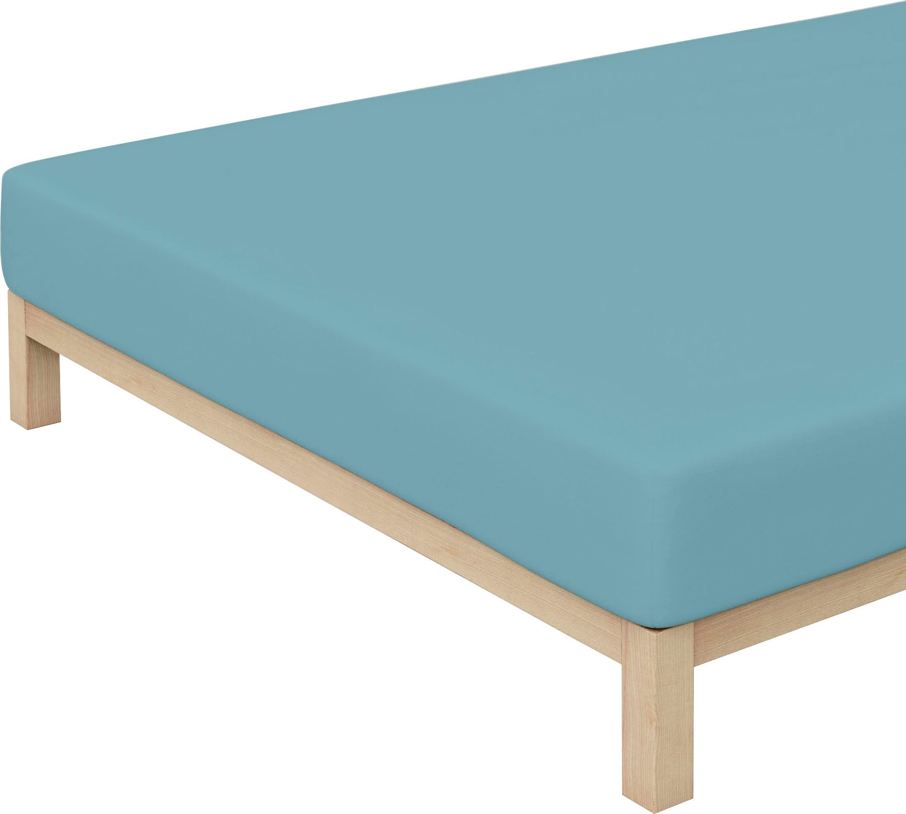 Schlafgut Spannbettlaken »PURE Bio-Baumwolle mit Elasthan, dehnbar blickdicht, straff, Bettlaken«, PREMIUM Laken für Matratzen bis 30cm Höhe, in 90x200, 140x200, 180x200