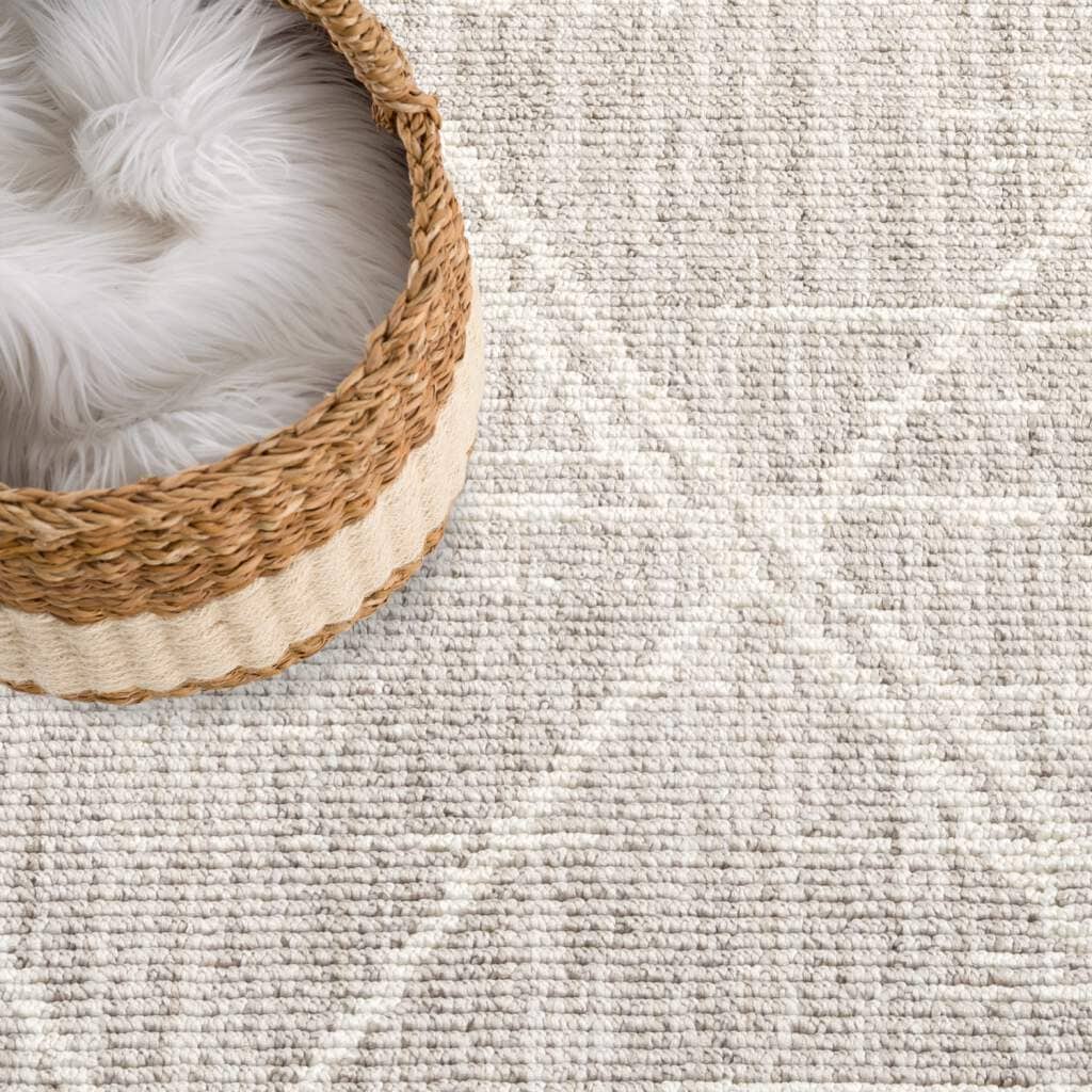 Carpet City Teppich »CLASICO 9162«, rechteckig, 11 mm Höhe, Läufer, Kurzflor, Hochtief-Muster, Boho, Fransen, Wohnzimmer