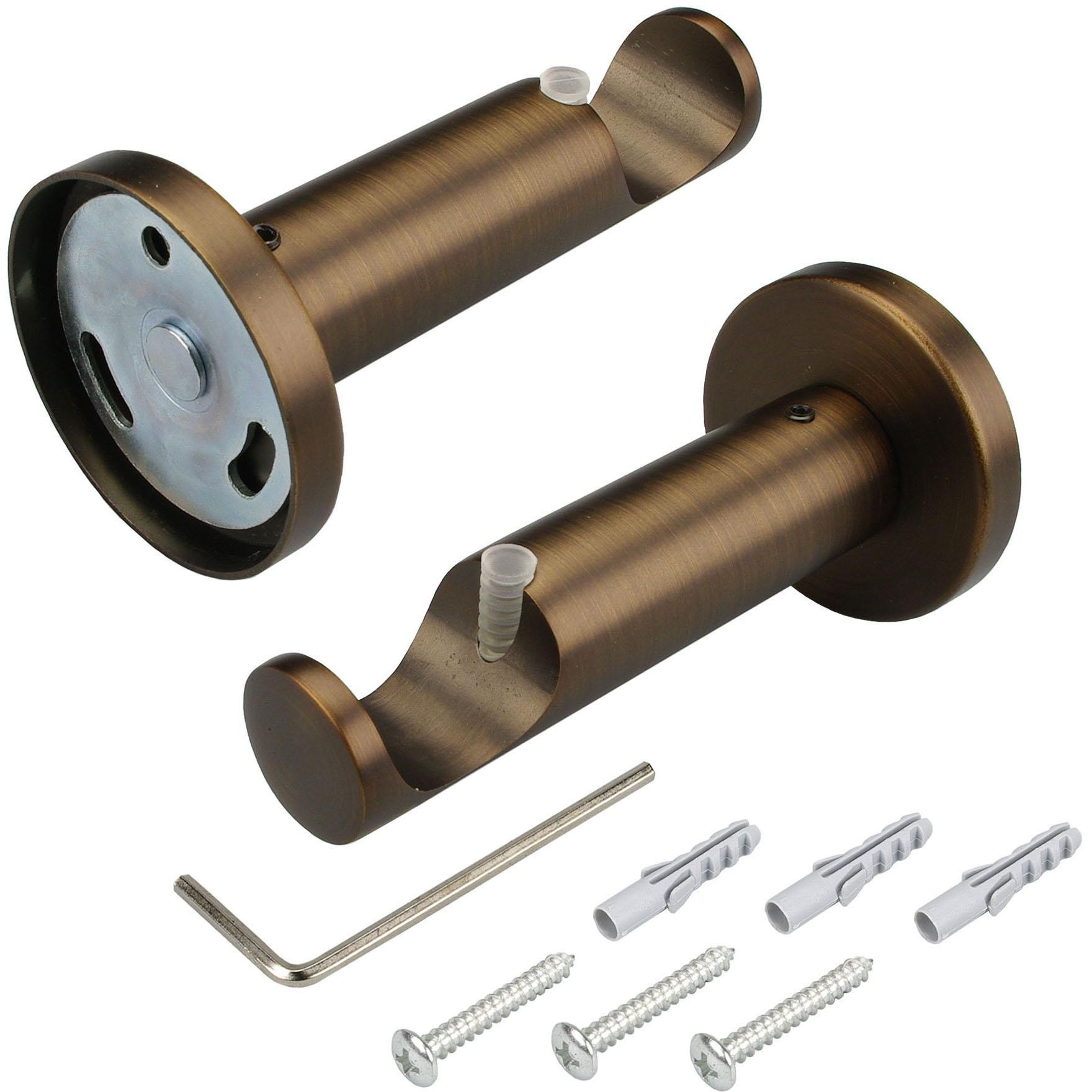 Liedeco Gardinenstange »CELZYLIN01SG1L« Ø 25 mm 1 läufig-läufig Fixmaß 1-lä günstig online kaufen