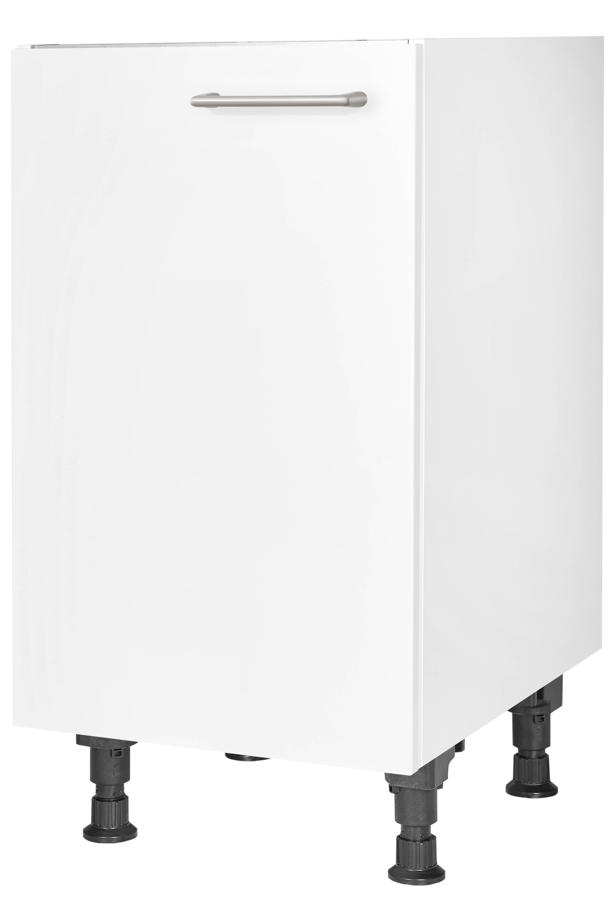 nobilia® Spülenschrank »"Laser", Ausrichtung wählbar, vormontiert, in den Breiten« 45 und 60 cm, mit höhenverstellbaren Sockelfüßen