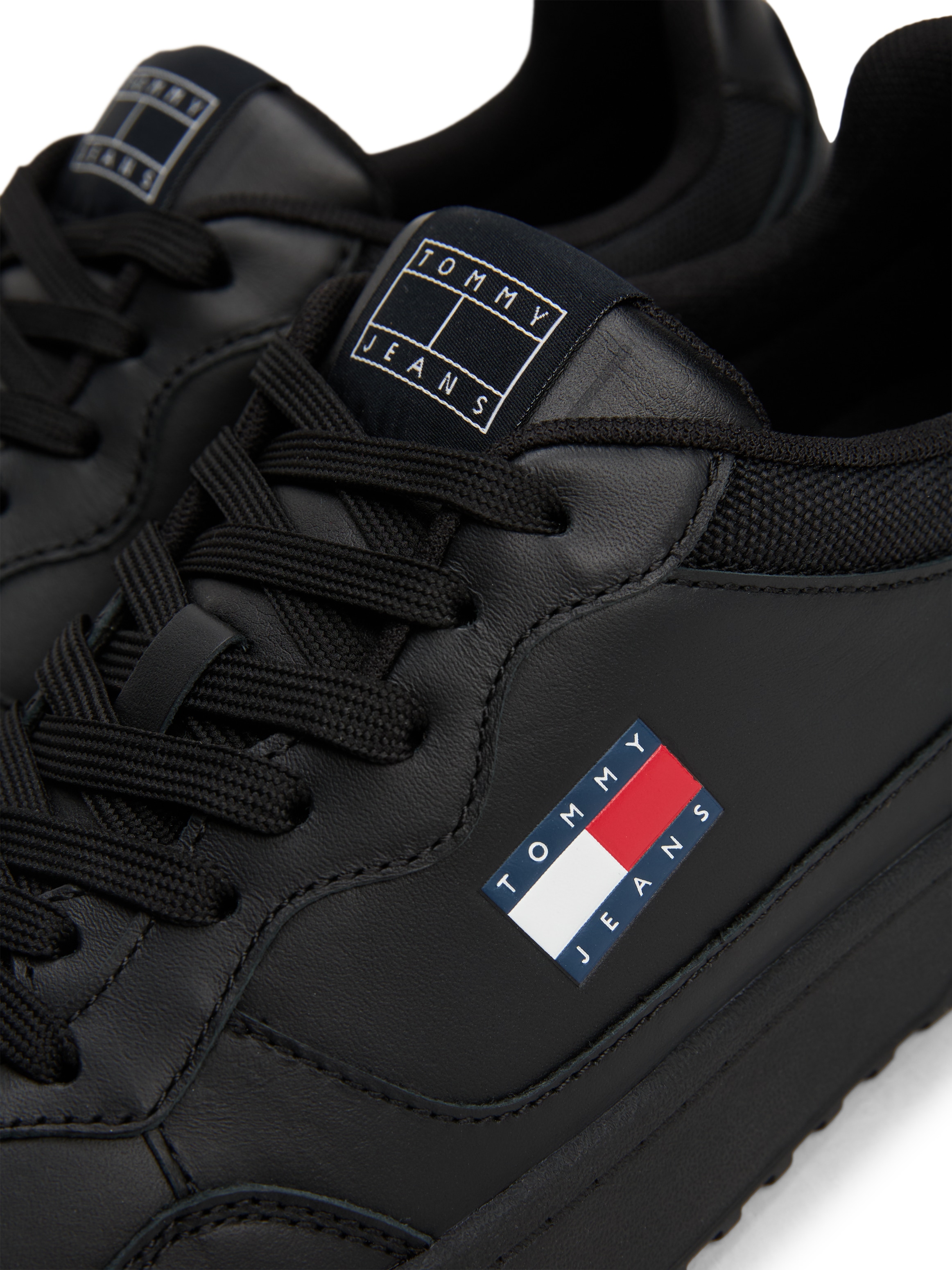 Tommy Jeans Sneaker »(NEW) TJM CUPSOLE LEATHER ESS«, Freizeitschuh, Halbschuh, Schnürschuh im Basket-Look