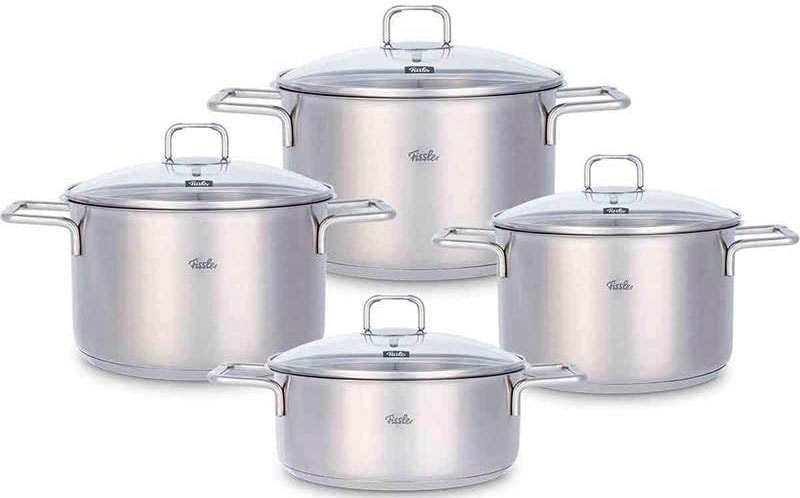 tlg.), BT20cm, 4 18/10, »Hamburg«, (Set, Premium Induktion, Made - Qualität Raten bestellen Edelstahl in KT16/20/24 Topf-Set auf Fissler Germany