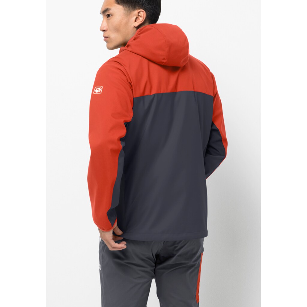 Jack Wolfskin Softshelljacke »EAGLE PEAK II SOFTSHELL M«, mit Kapuze