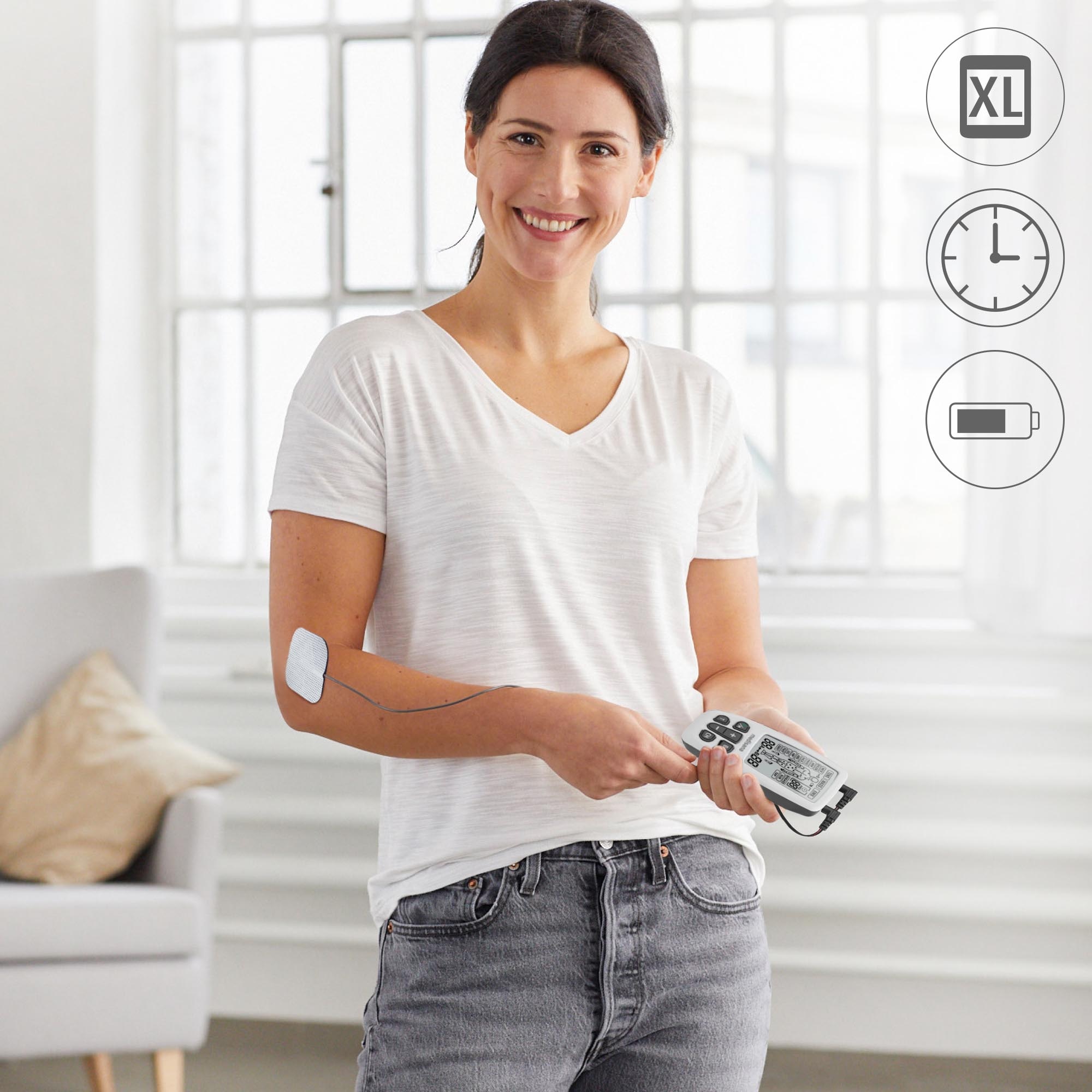 Medisana TENS-EMS-Gerät »TT 200«, TENS, EMS und Massage mit mehreren
Programmen