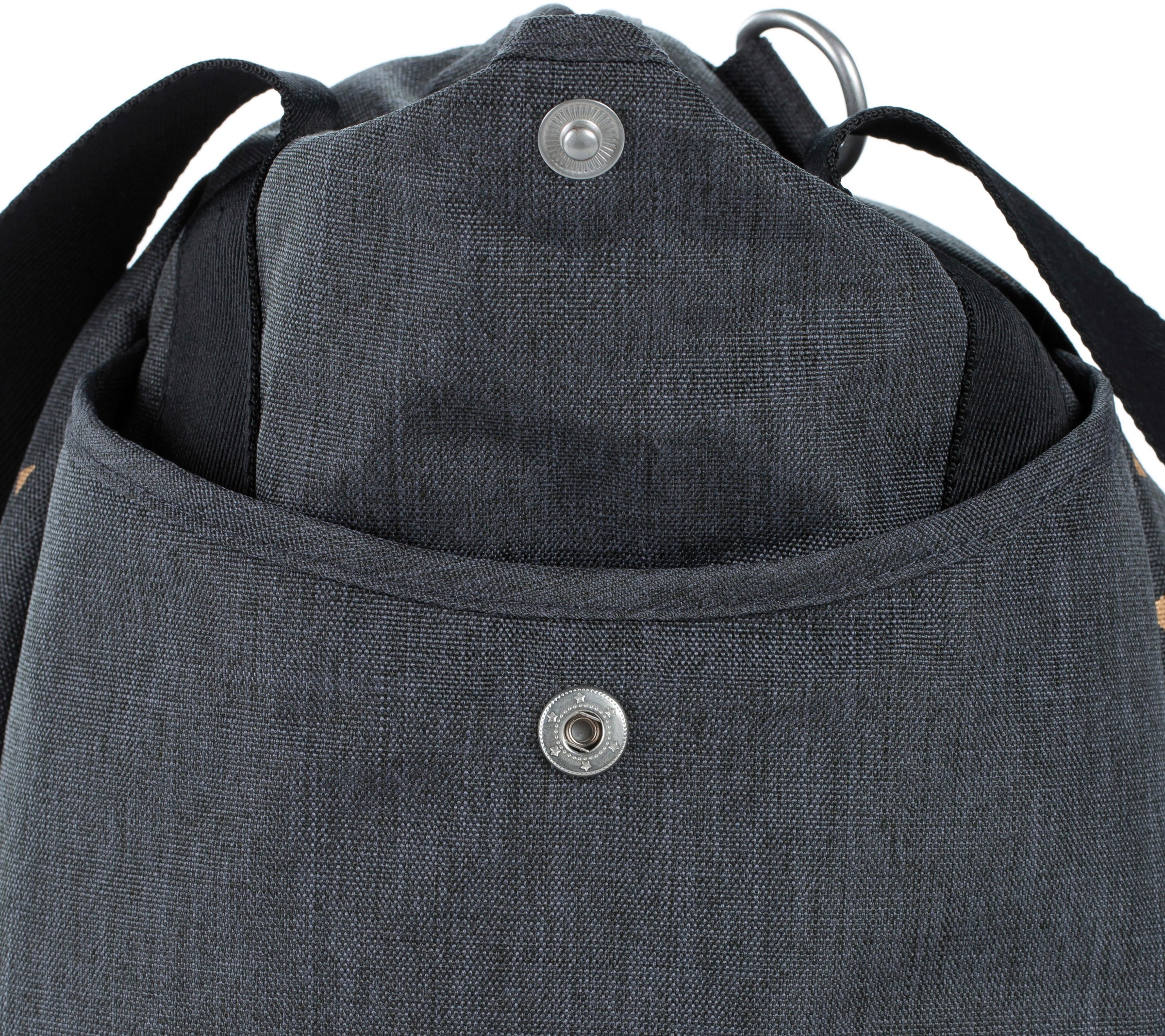 LÄSSIG Wickeltasche »Casual, Twin Bag Triangle, Dark Grey«, mit Rucksackfunktion und Wickelunterlage; PETA-approved vegan