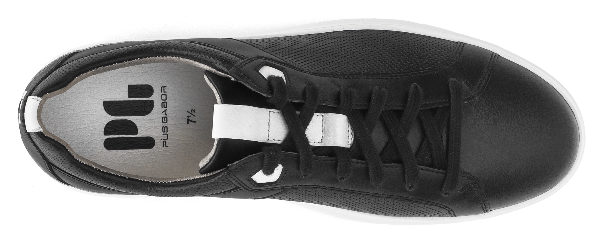 Pius Gabor Plateausneaker  , Freizeitschuh, Halbschuh, Schnürschuh mit Perforierung, Weite G