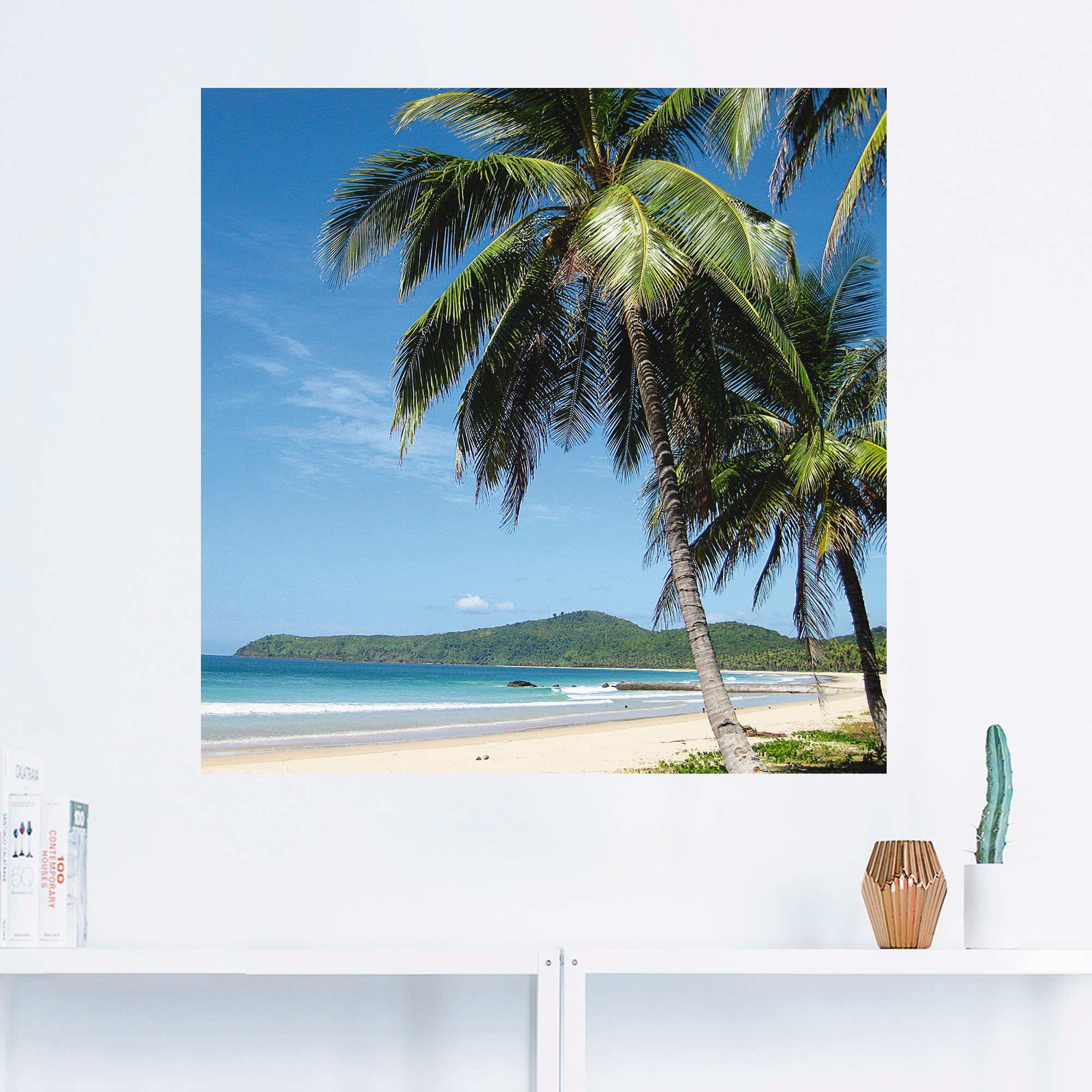 Artland Wandbild »Strand mit Palmen«, Strandbilder, (1 St.), als Alubild,  Leinwandbild, Wandaufkleber oder Poster in versch. Größen online kaufen