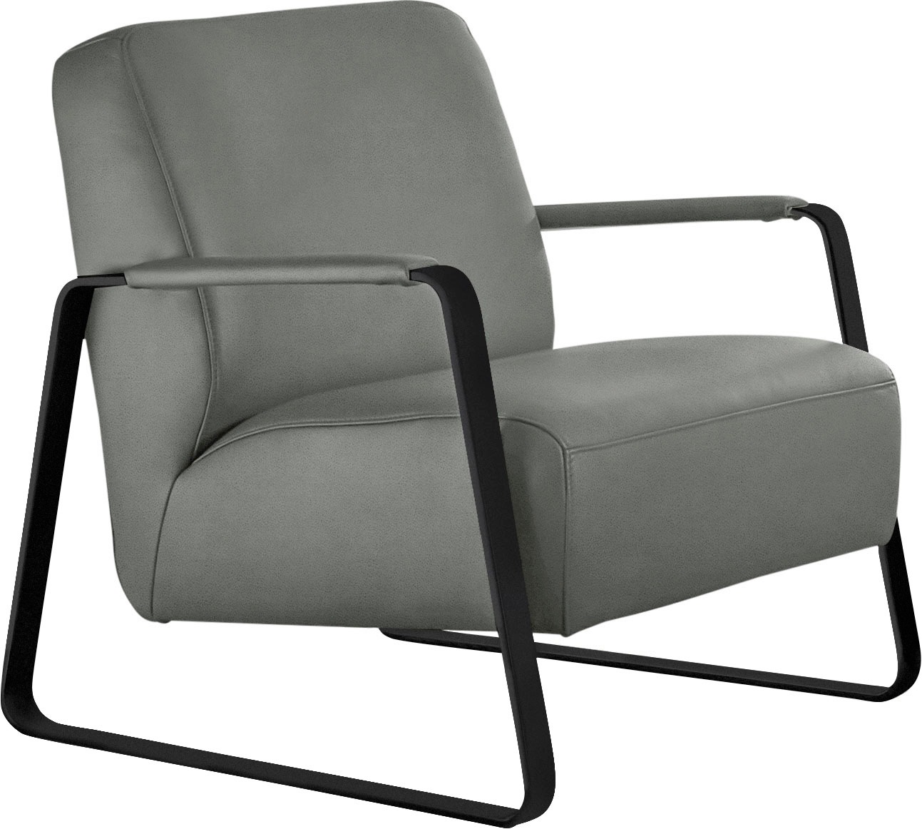 W.SCHILLIG Cocktailsessel »quadroo Loungesessel,«, mit bezogenen Armlehnen, günstig online kaufen